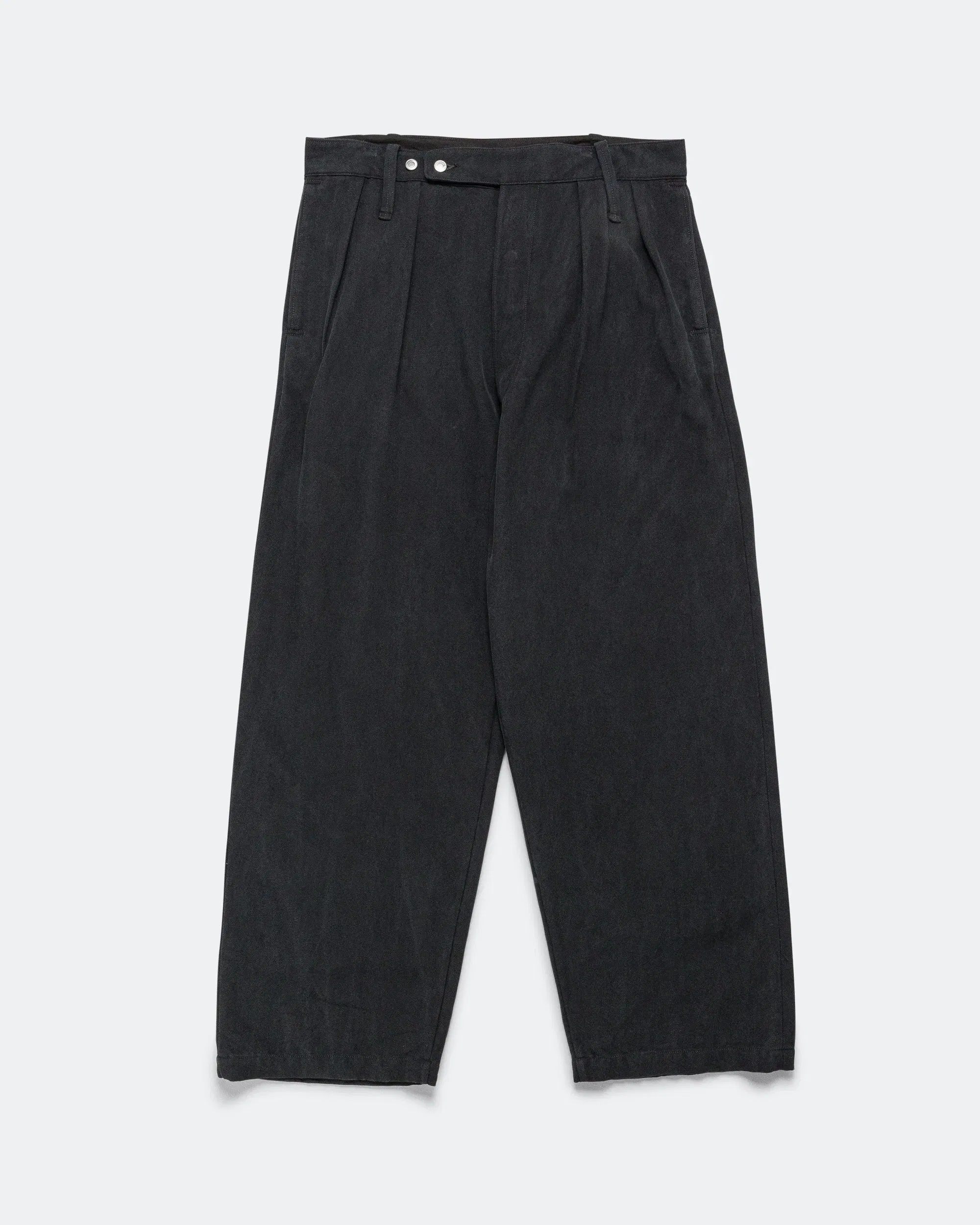 A.PRESSE Vintage Cotton Silk WW2 British Army Trousers - Black