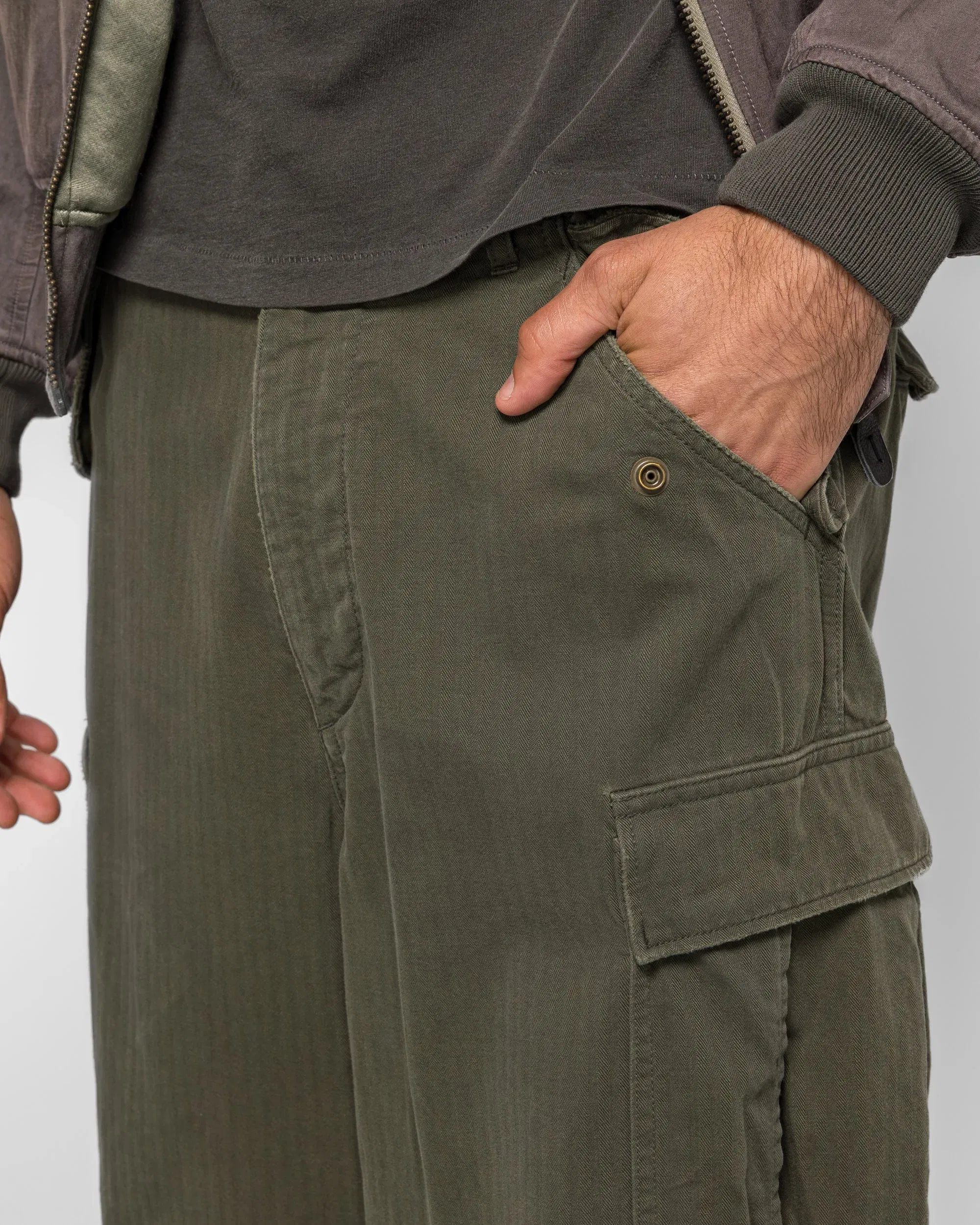 A.PRESSE Vintage US Army M-51 Field Pants - Olive
