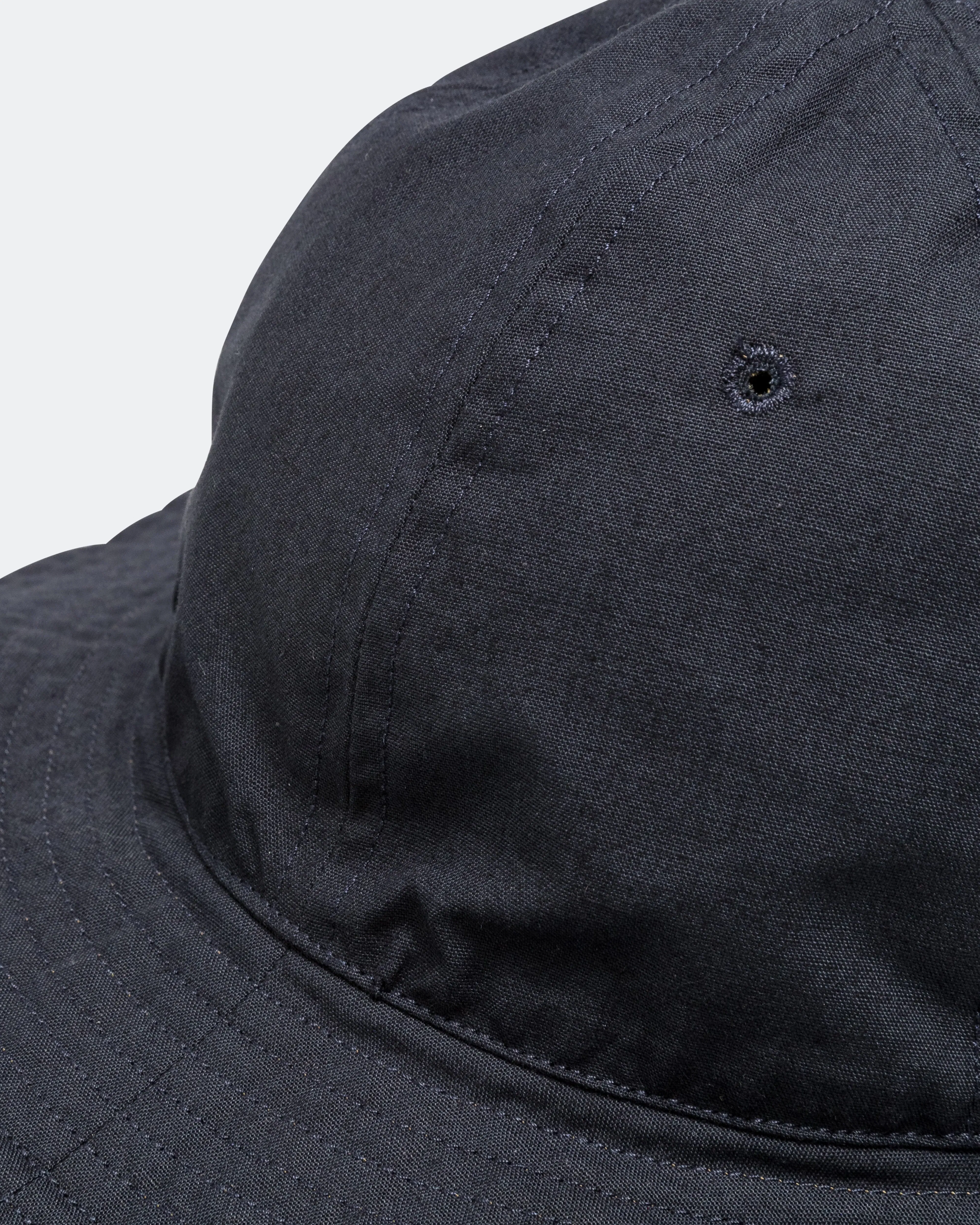MHL. Reversible Bucket Hat - Ink/Olive Green Coarse Yarn