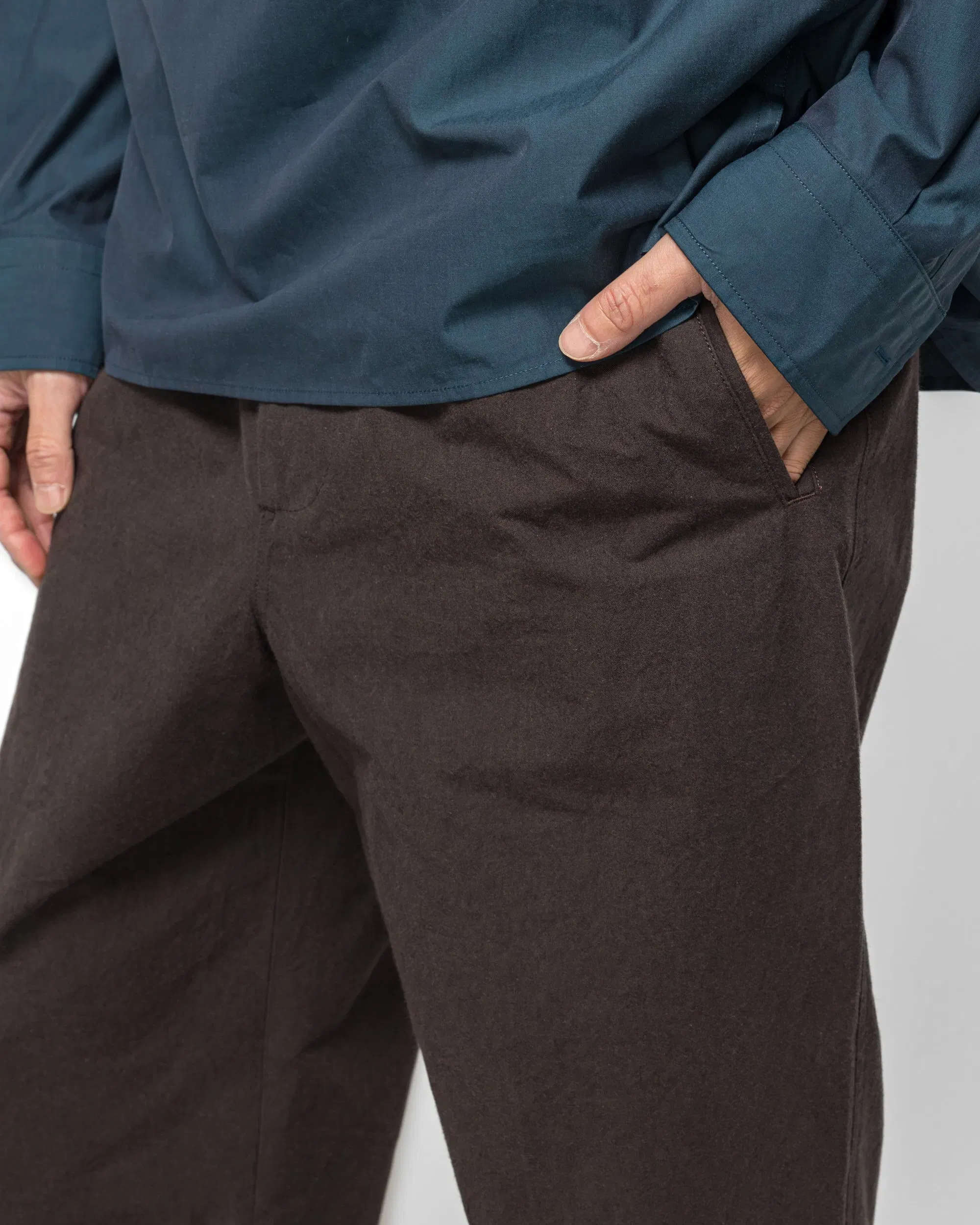 Margaret Howell Jet Pocket Trousers - Earth Dry Plain Weave Cotton