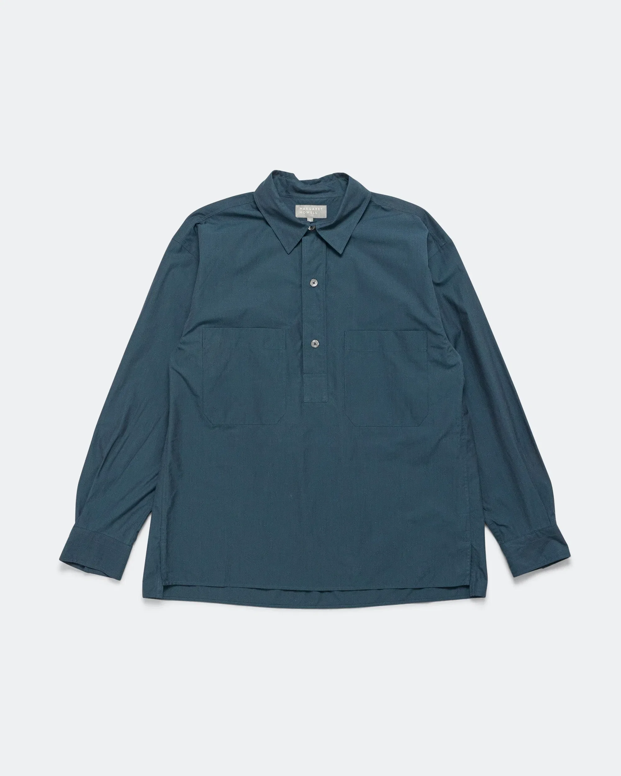 Margaret Howell Archive Overhead Shirt - Marine Yarn Dye Cotton