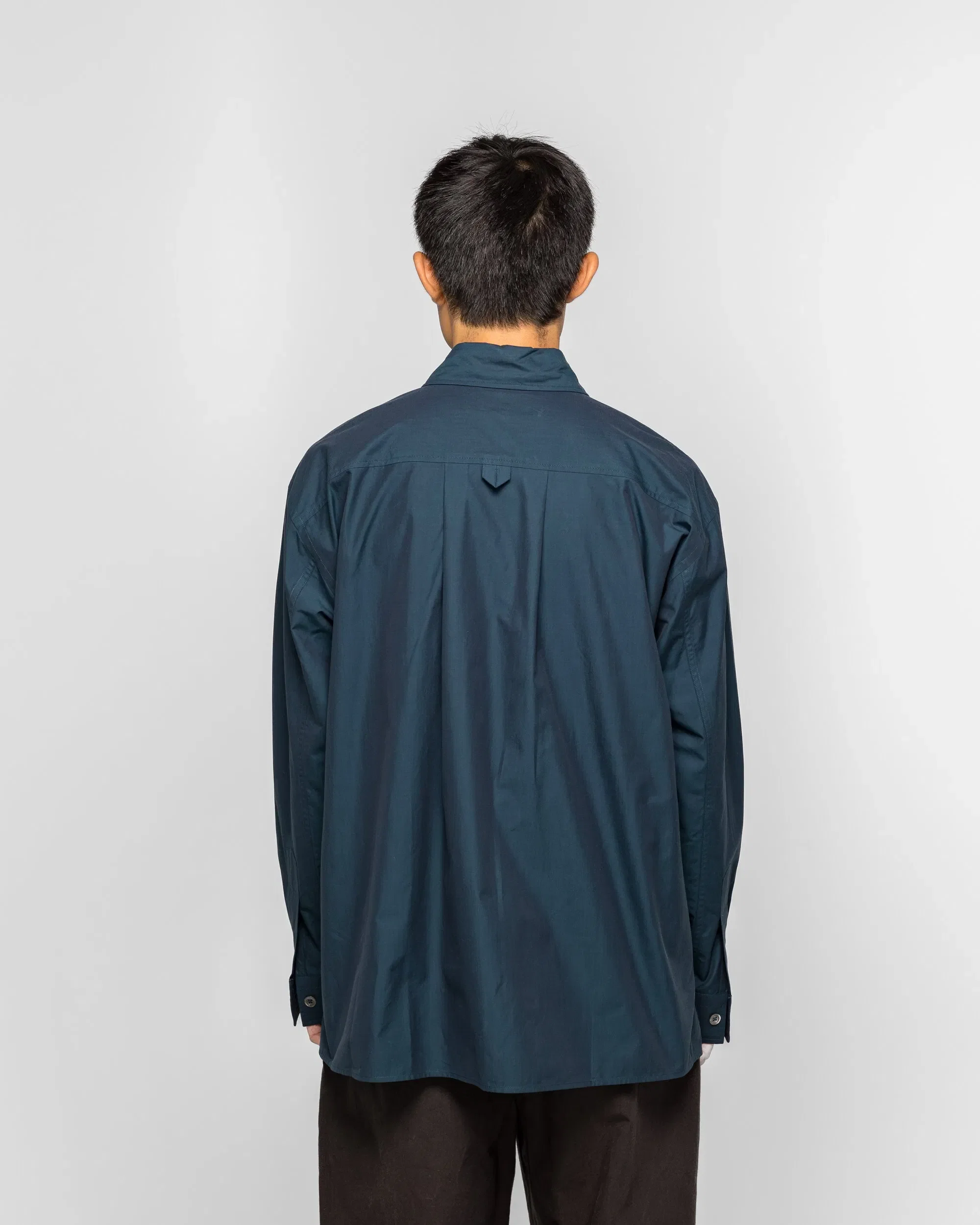 Margaret Howell Archive Overhead Shirt - Marine Yarn Dye Cotton