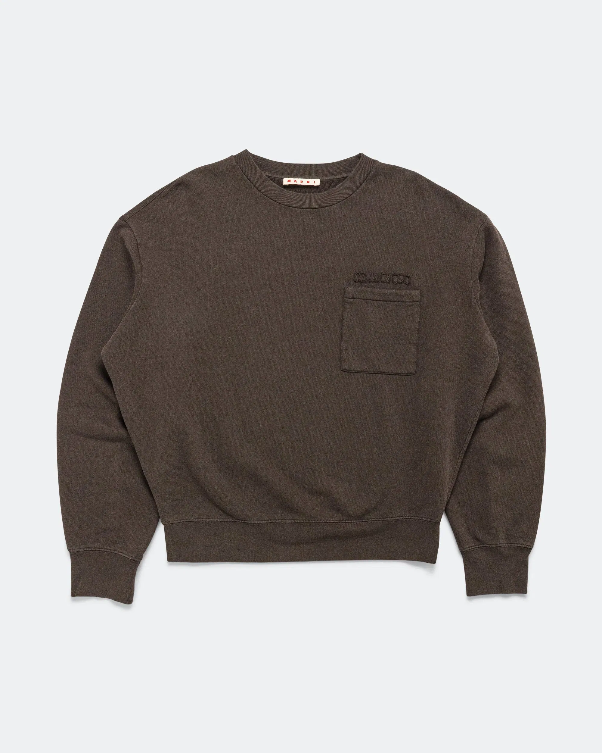 Marni Mock Neck Sweatshirt - Cacao Garment Dye