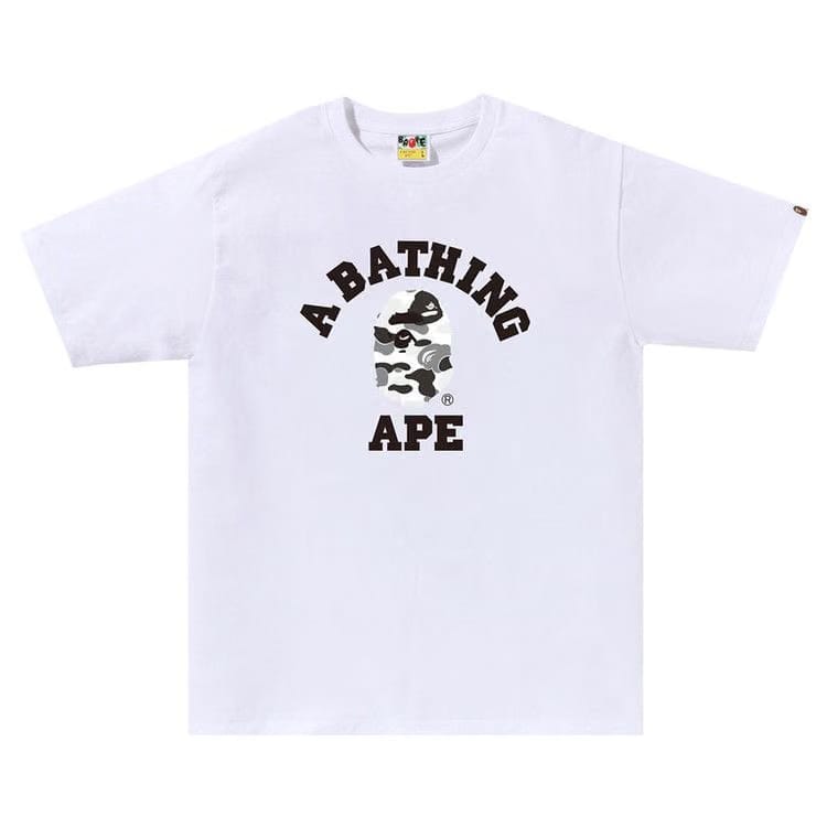 BAPE ABC Camo College T-Shirt White/Grey