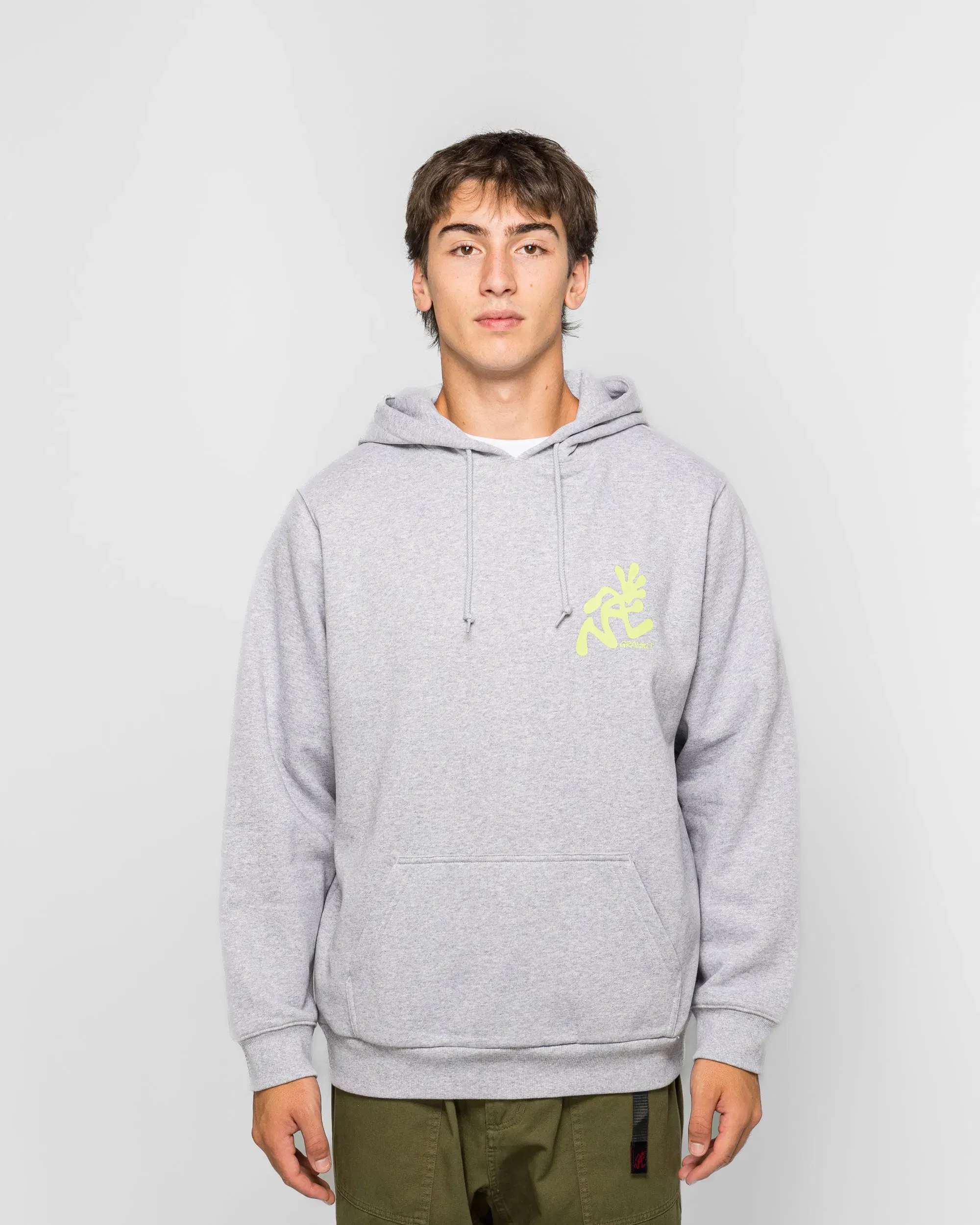Gramicci Running Man Hooded Sweatshirt - Heather Grey