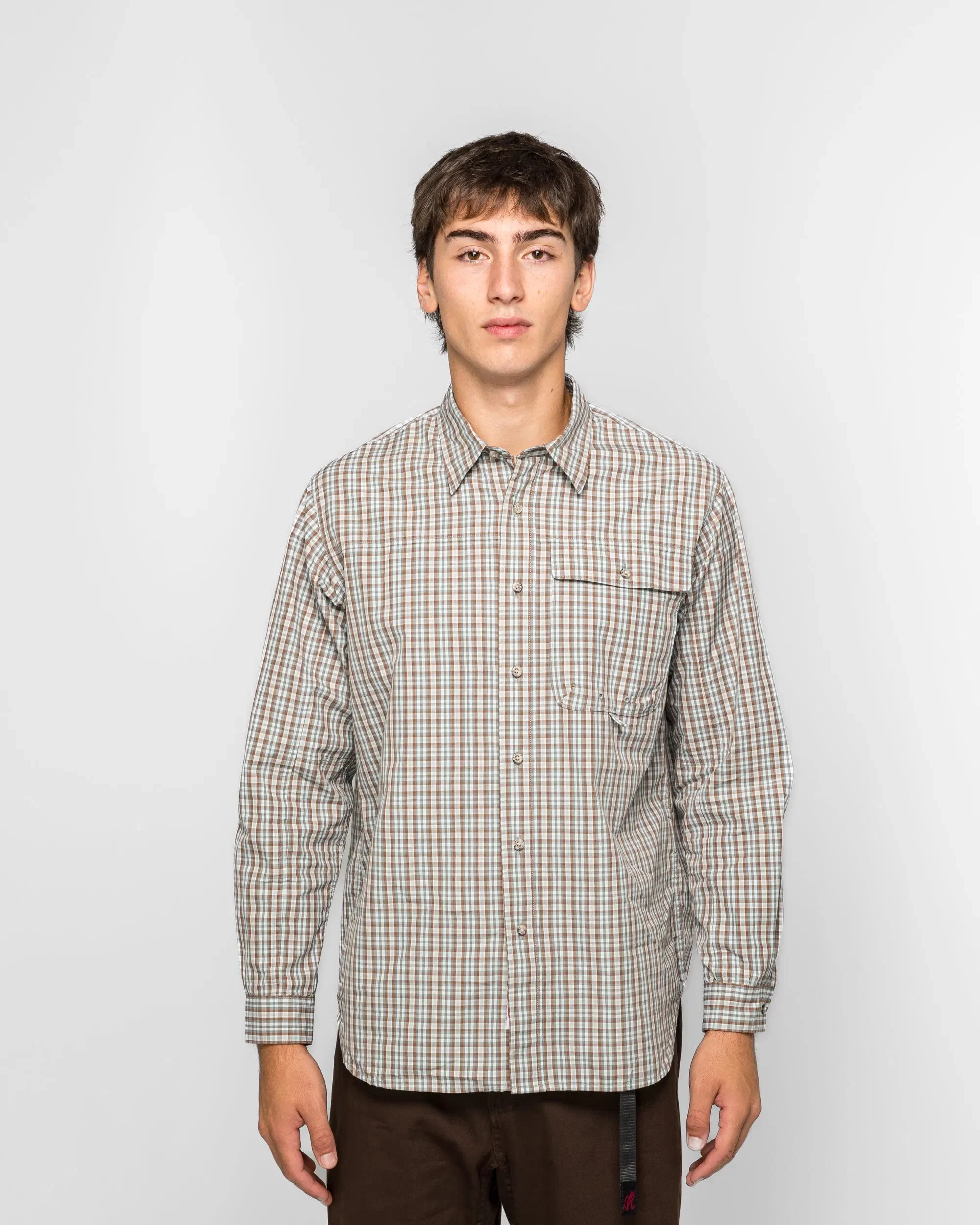 Gramicci Poplin Millwood Shirt - Brown