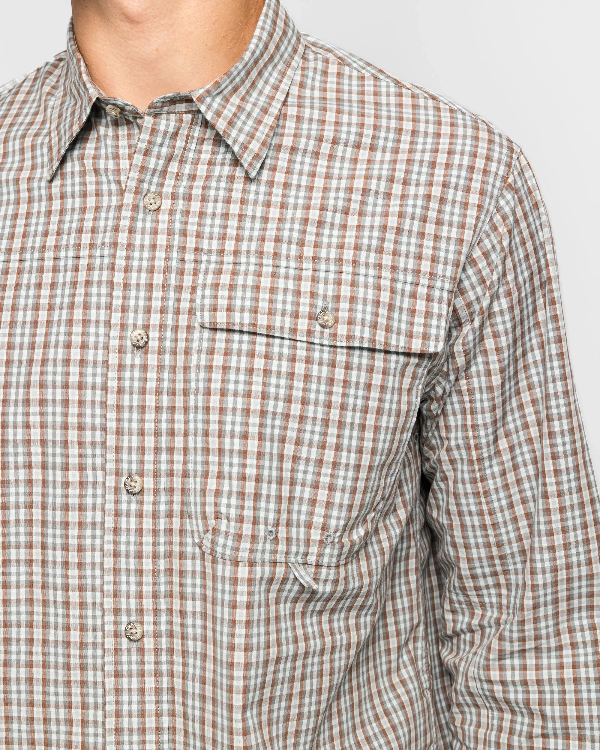 Gramicci Poplin Millwood Shirt - Brown