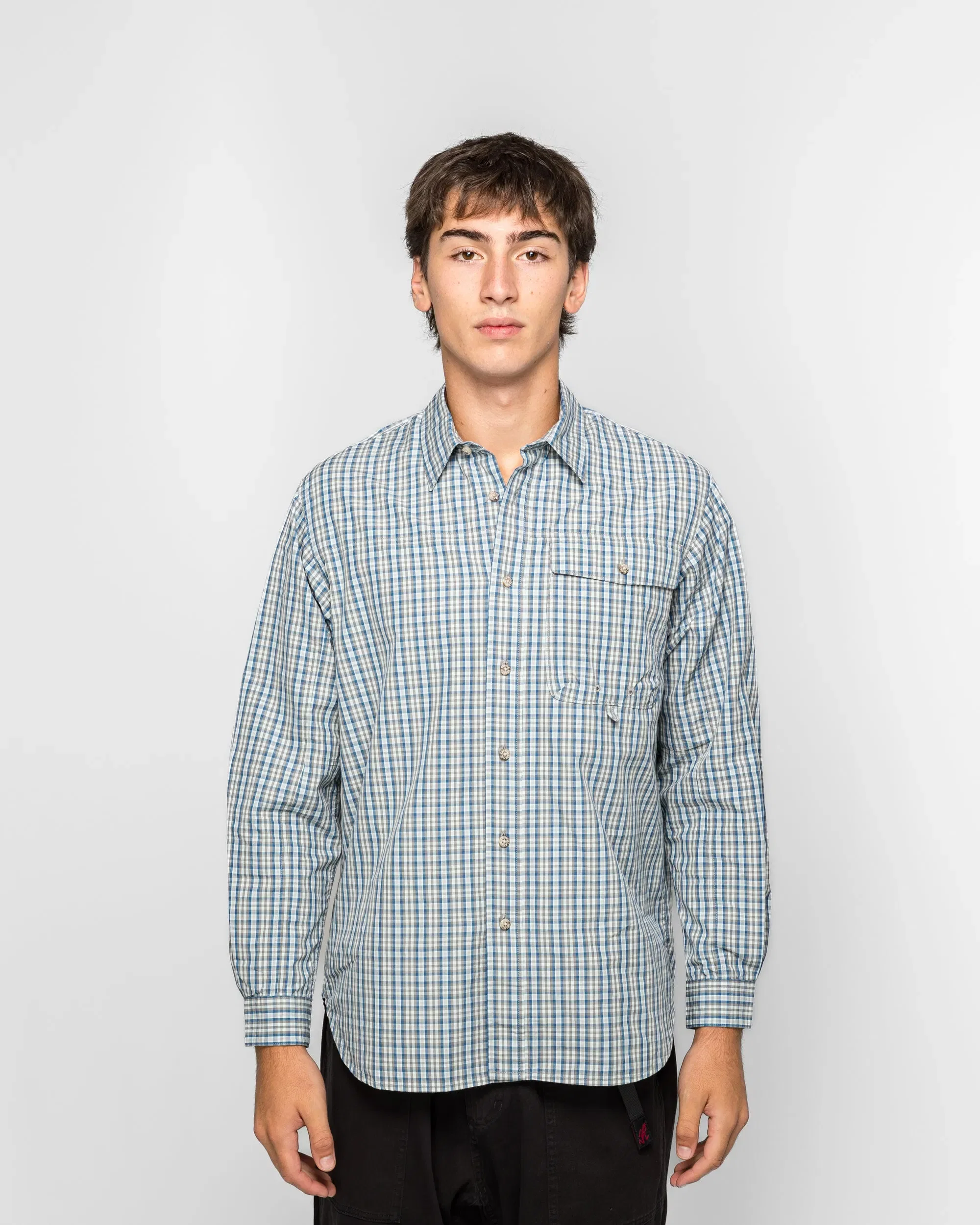Gramicci Poplin Millwood Shirt - Blue