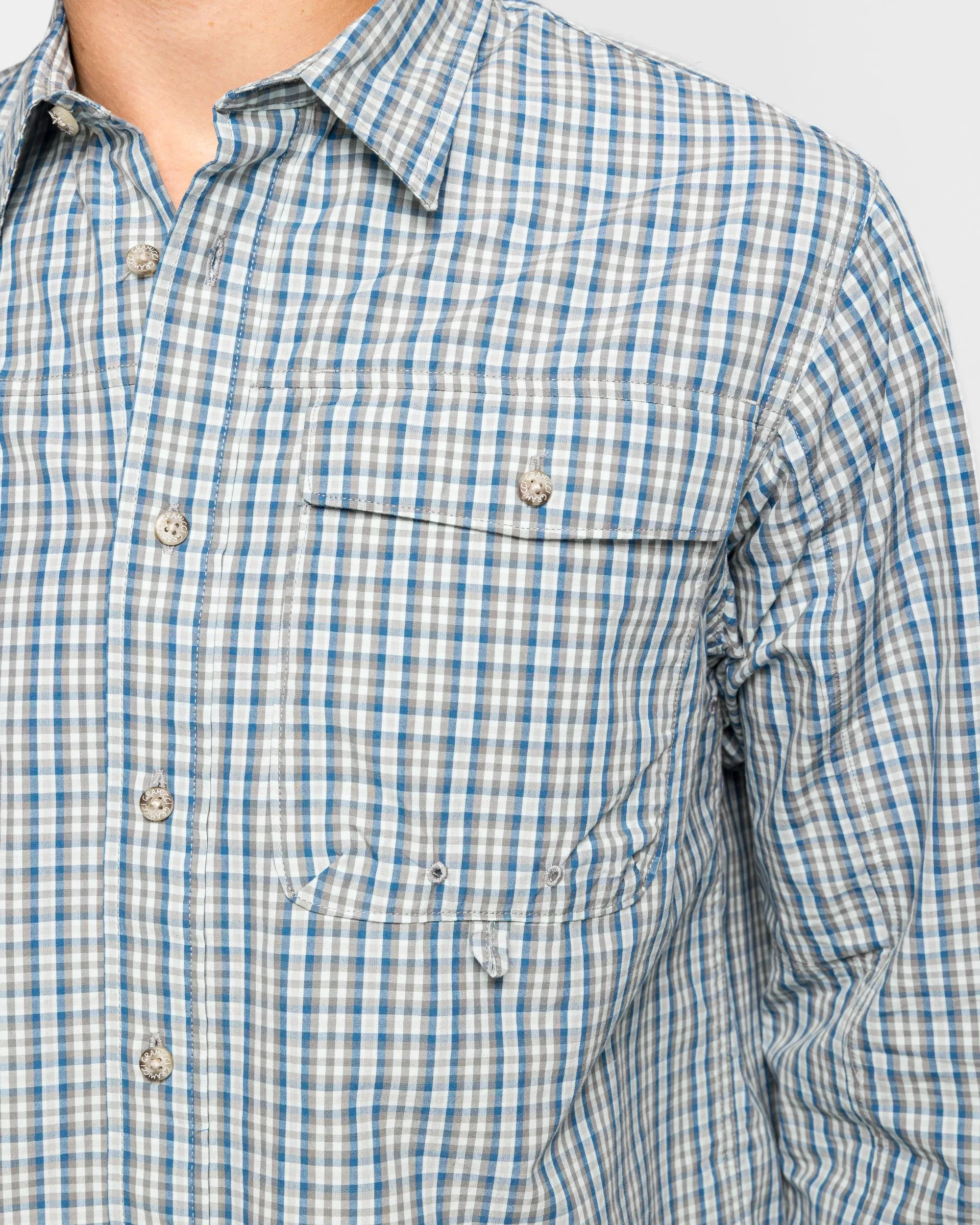 Gramicci Poplin Millwood Shirt - Blue