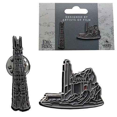 Weta Workshop Lord of the Rings Orthanc and Helms Deep Collectible Pin Set
