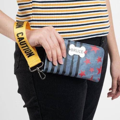 Bioworld Birds of Prey Harley Quinn Caution Tape Tech Wallet
