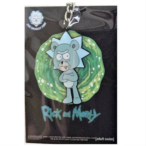 Zen Monkey Studios Zen Monkey: **SEASON 4 EPISODE 1** Teddy Rick - Rick and Morty Enamel Keychain