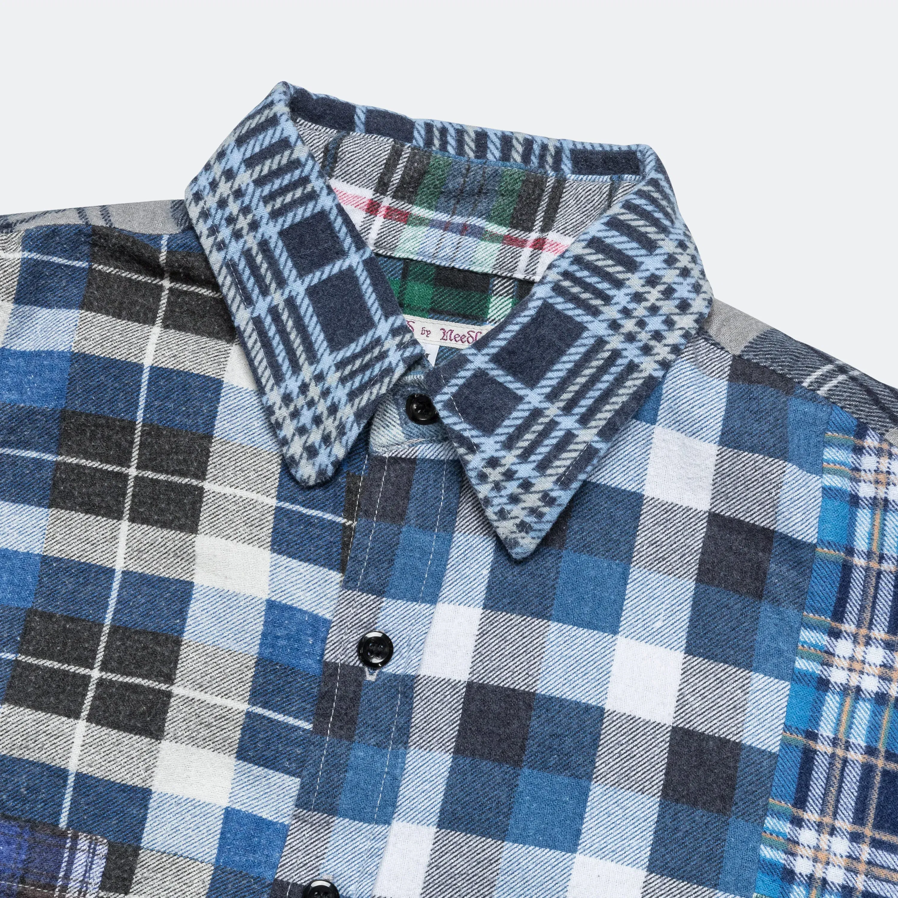 Needles Rebuild Flannel Straight Hem Shirt SS25 - Medium #1