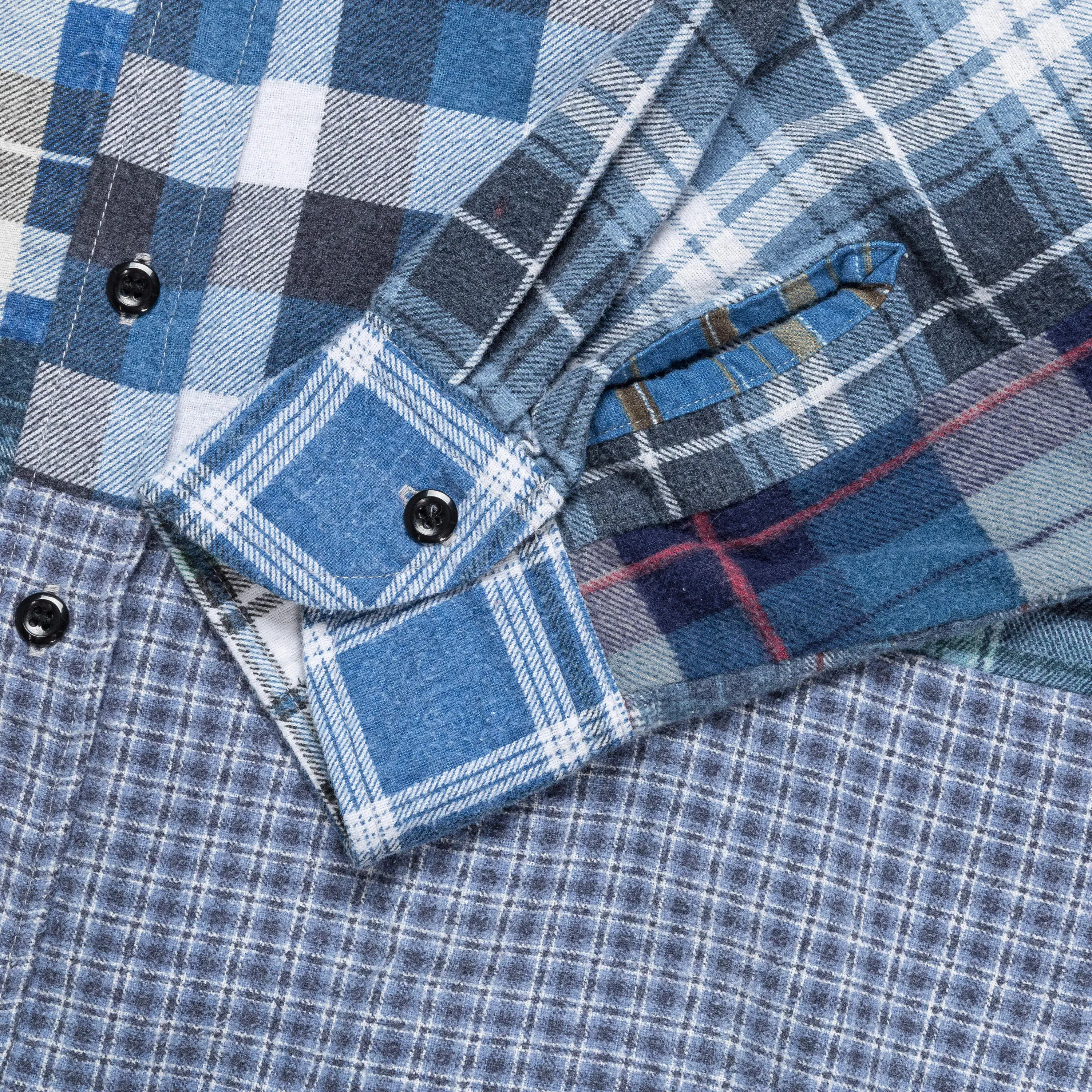 Needles Rebuild Flannel Straight Hem Shirt SS25 - Medium #1