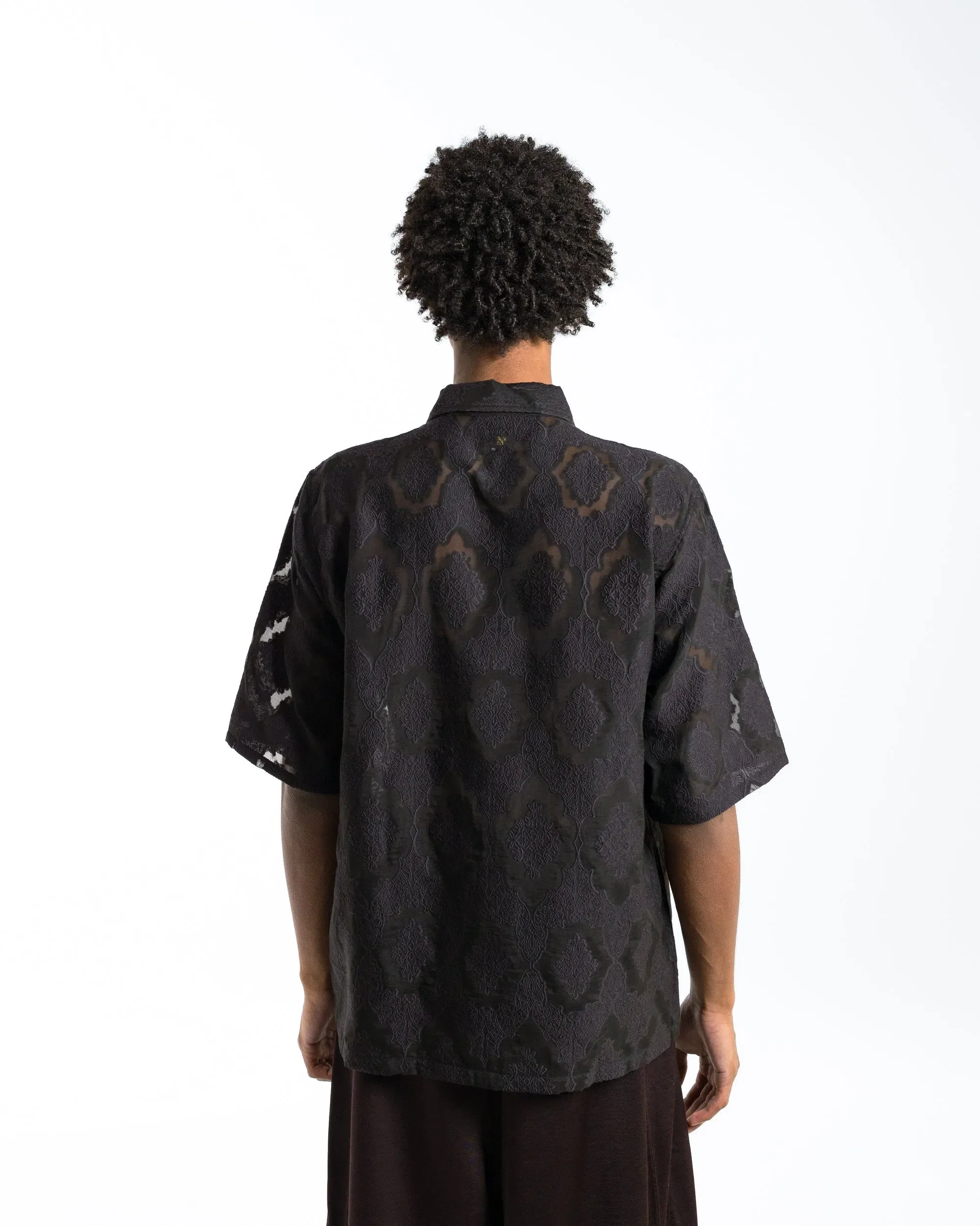 Needles Cabana Shirt - Purple Victorian Sheer