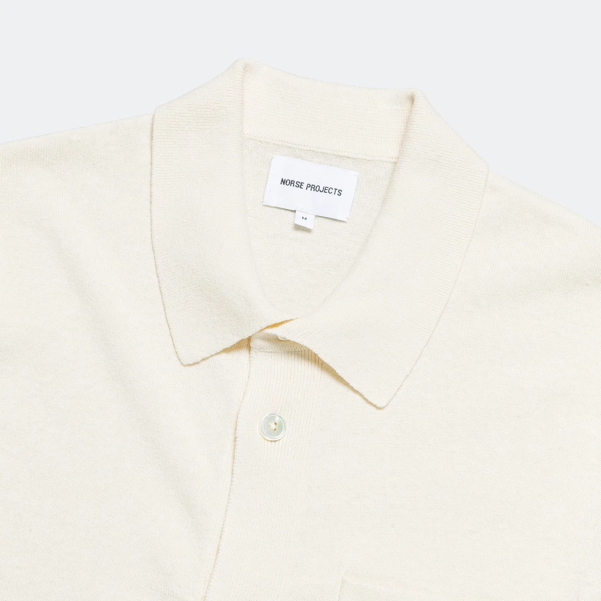 Norse Projects Rollo Cotton Linen SS Shirt - Kit White