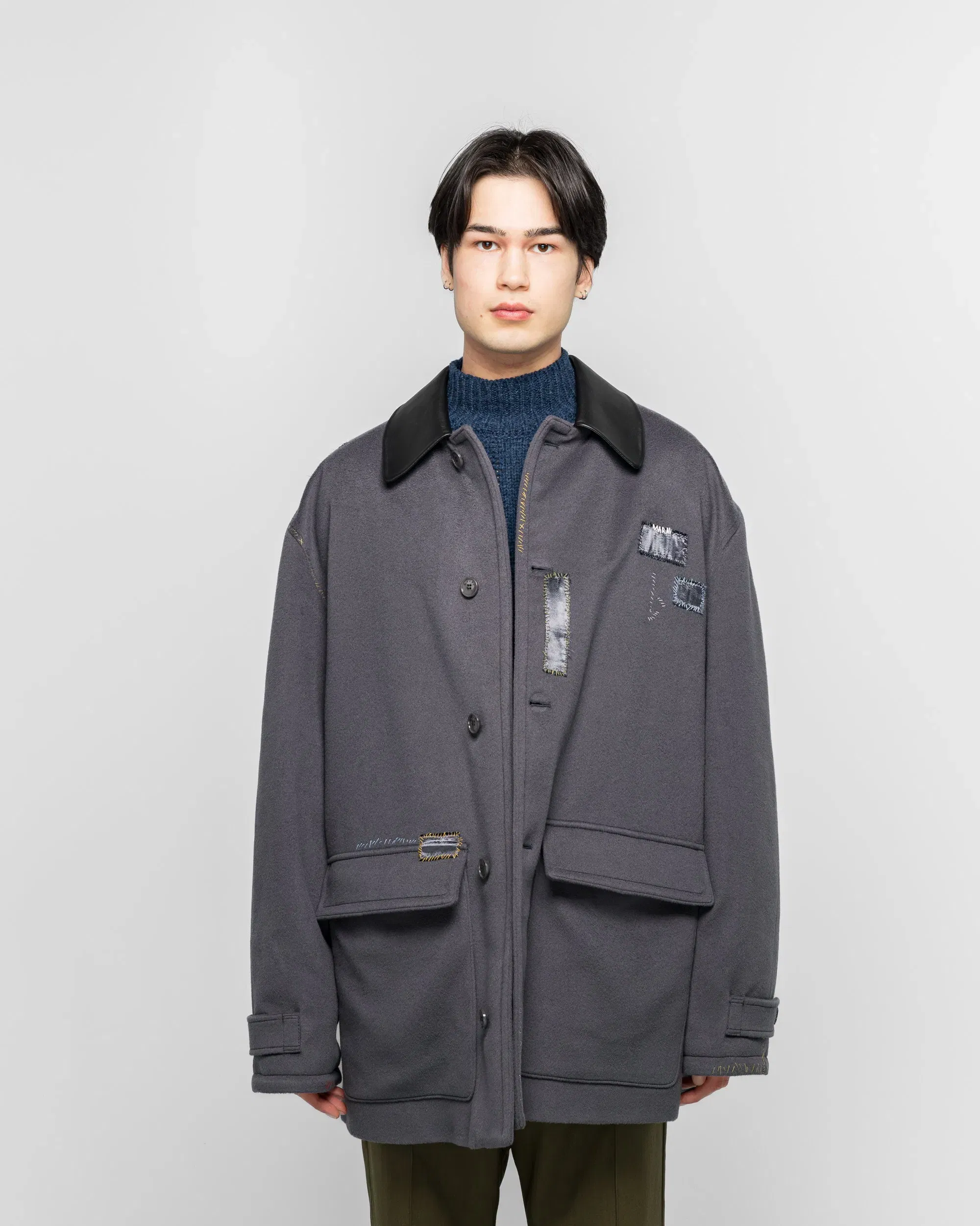 Marni Coverall Jacket - Navy