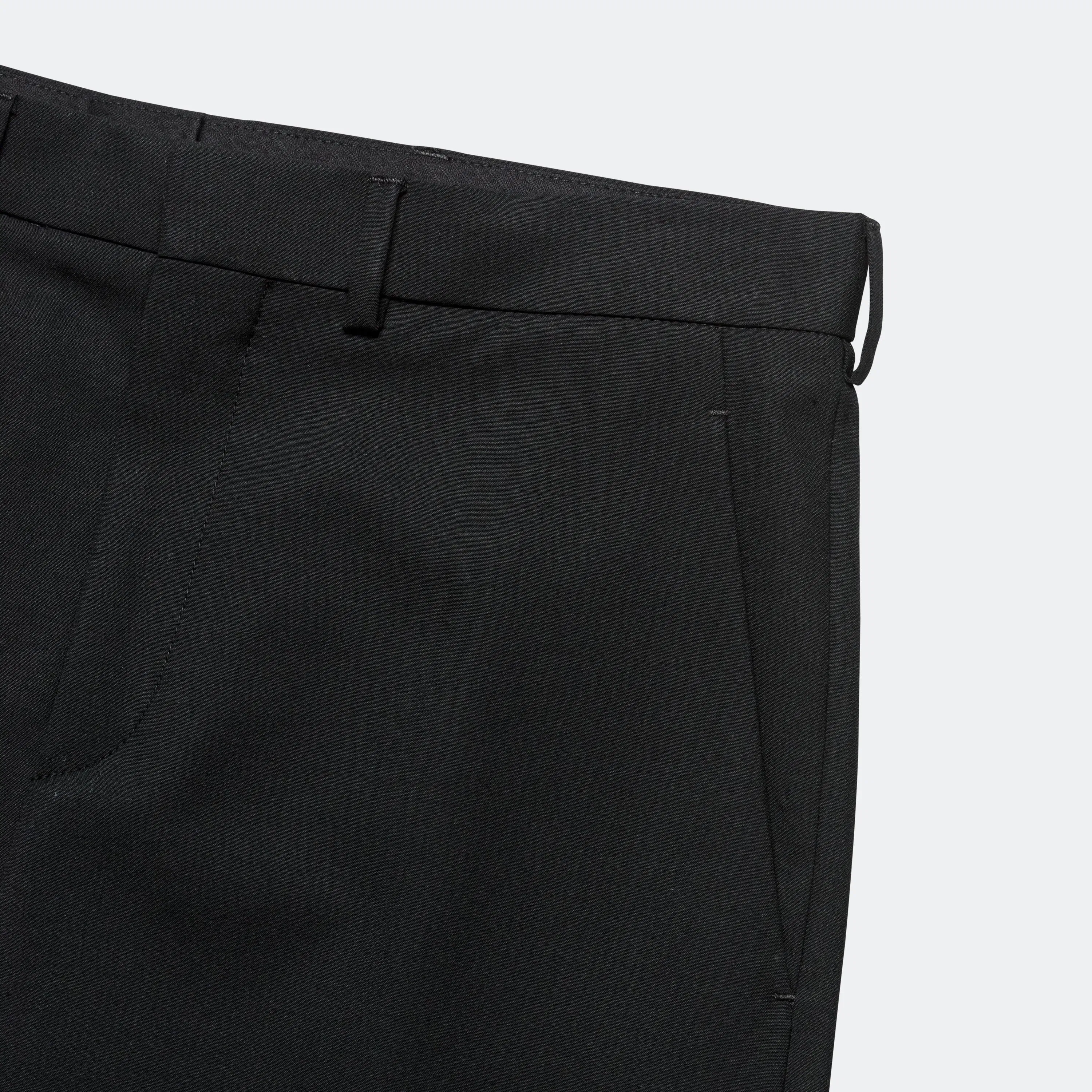 Rier Popeline Wool Trousers - Black