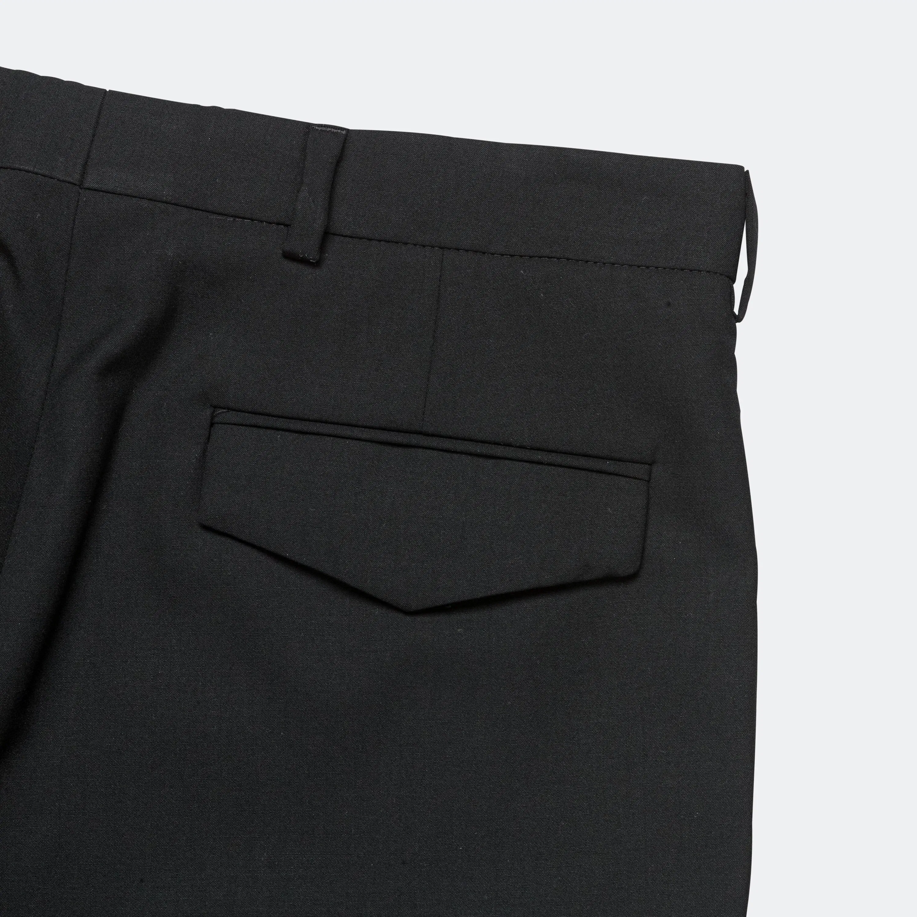 Rier Popeline Wool Trousers - Black