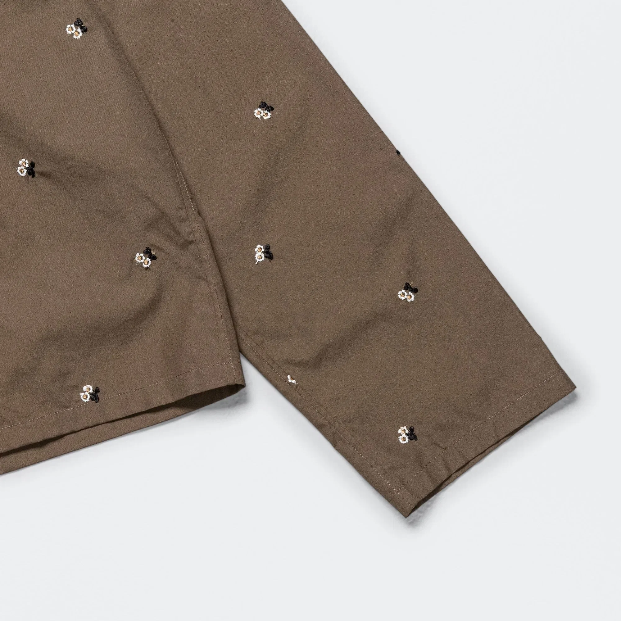 Rier Popeline Shirt - Castoro Flowers