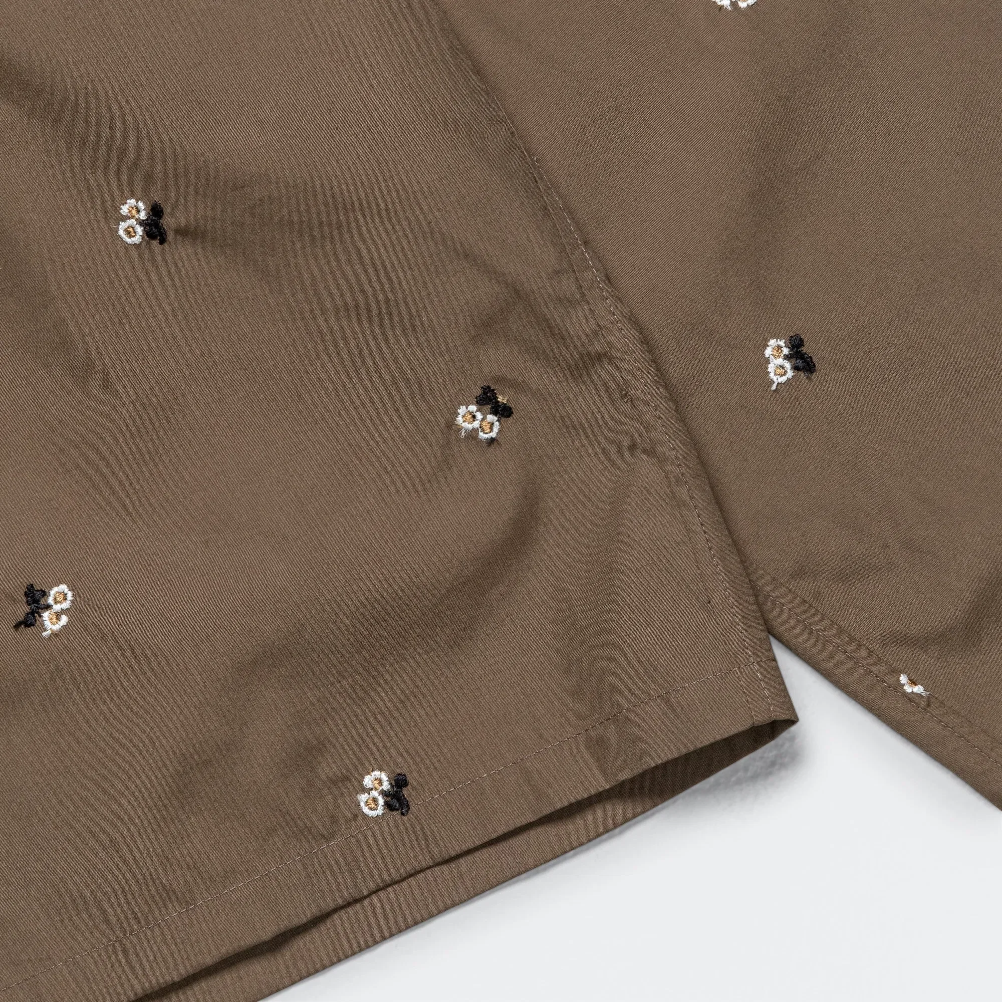 Rier Popeline Shirt - Castoro Flowers