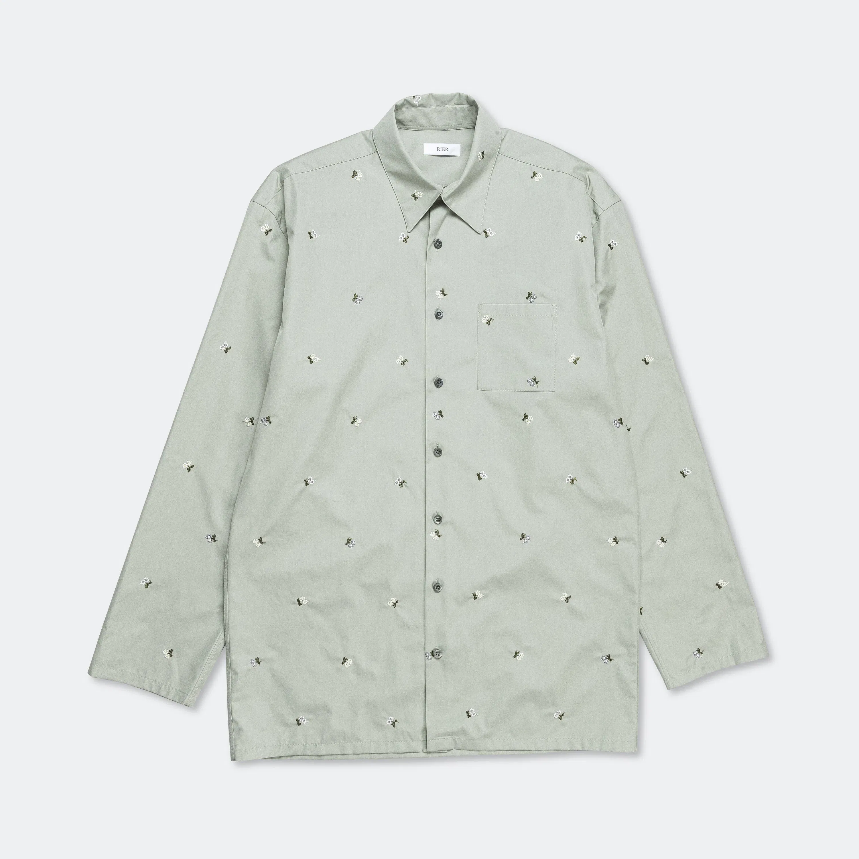 Rier Popeline Shirt - Argile Flowers