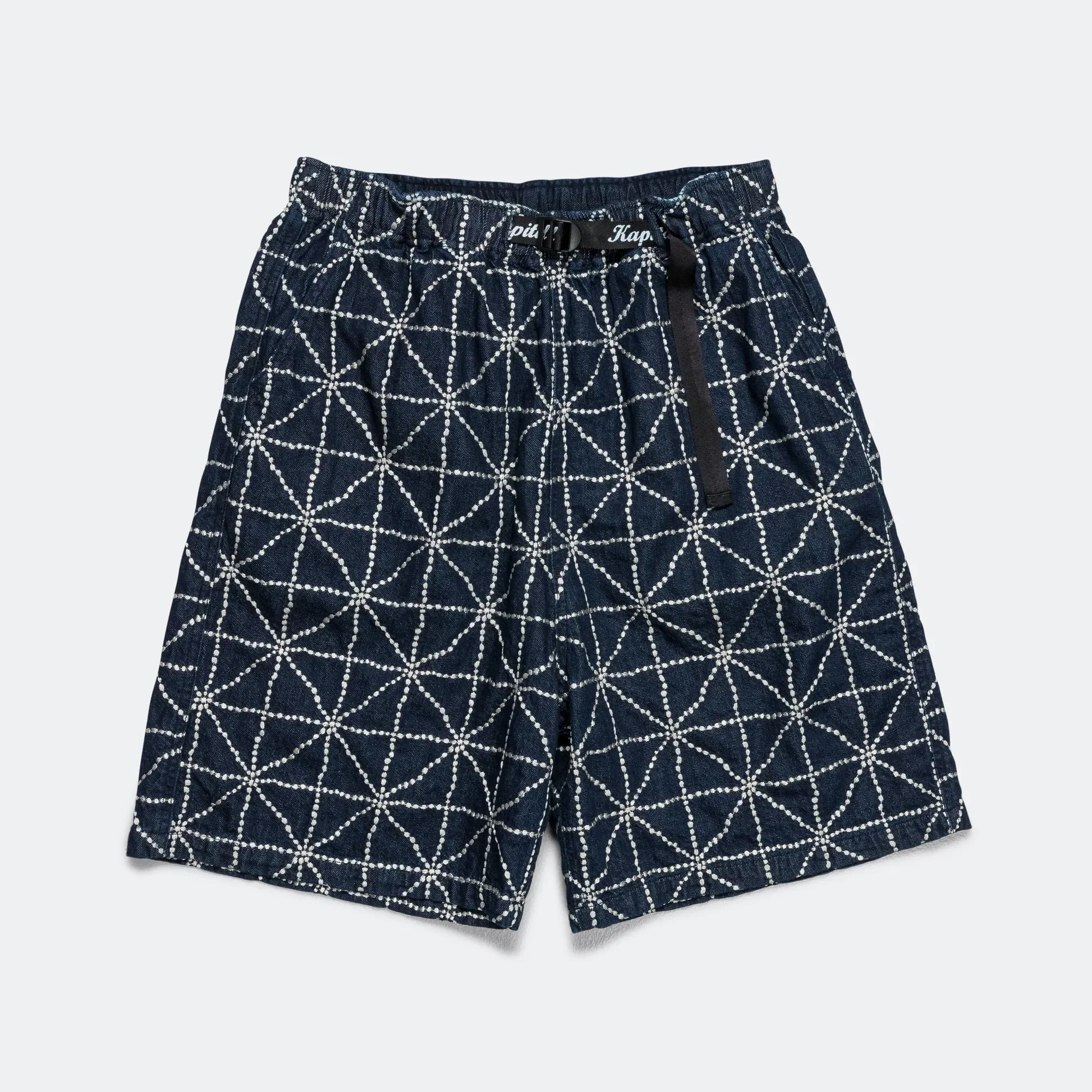KAPITAL 8oz Denim FOLK-DOJO EASY Shorts - Dark