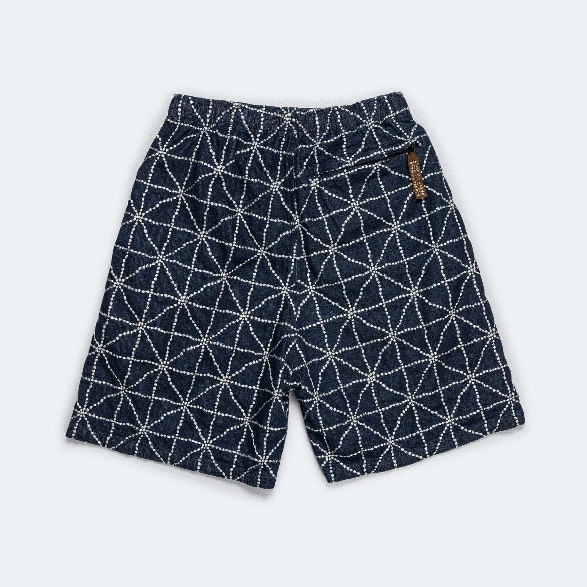 KAPITAL 8oz Denim FOLK-DOJO EASY Shorts - Dark