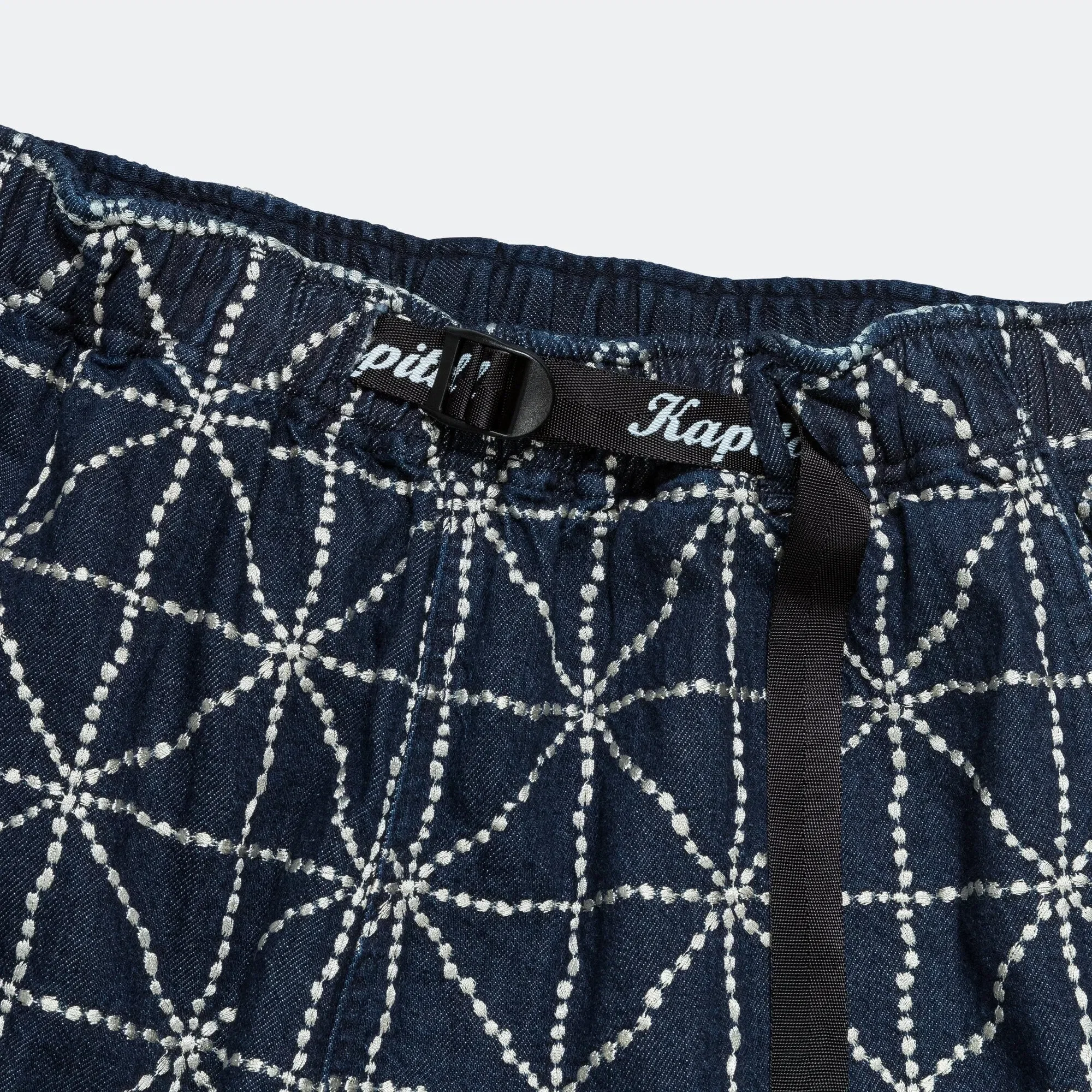 KAPITAL 8oz Denim FOLK-DOJO EASY Shorts - Dark