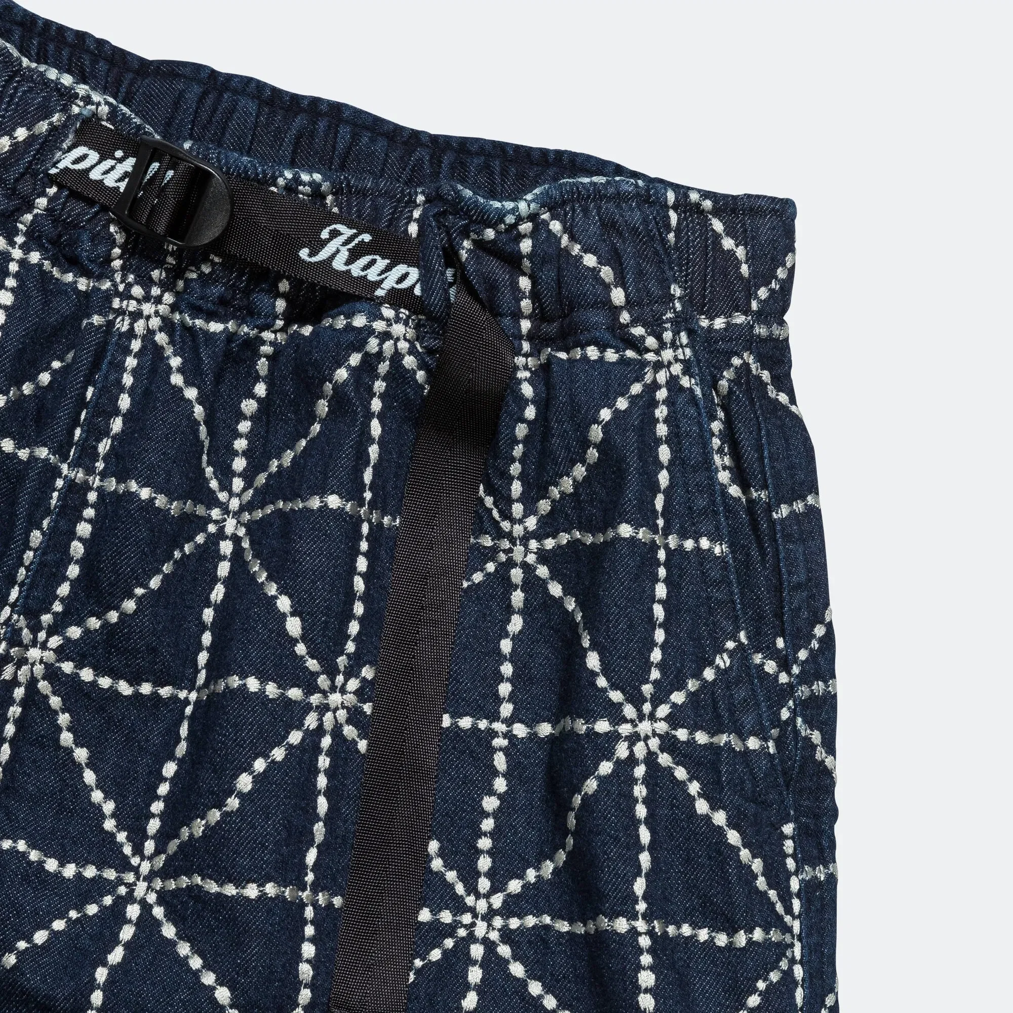 KAPITAL 8oz Denim FOLK-DOJO EASY Shorts - Dark