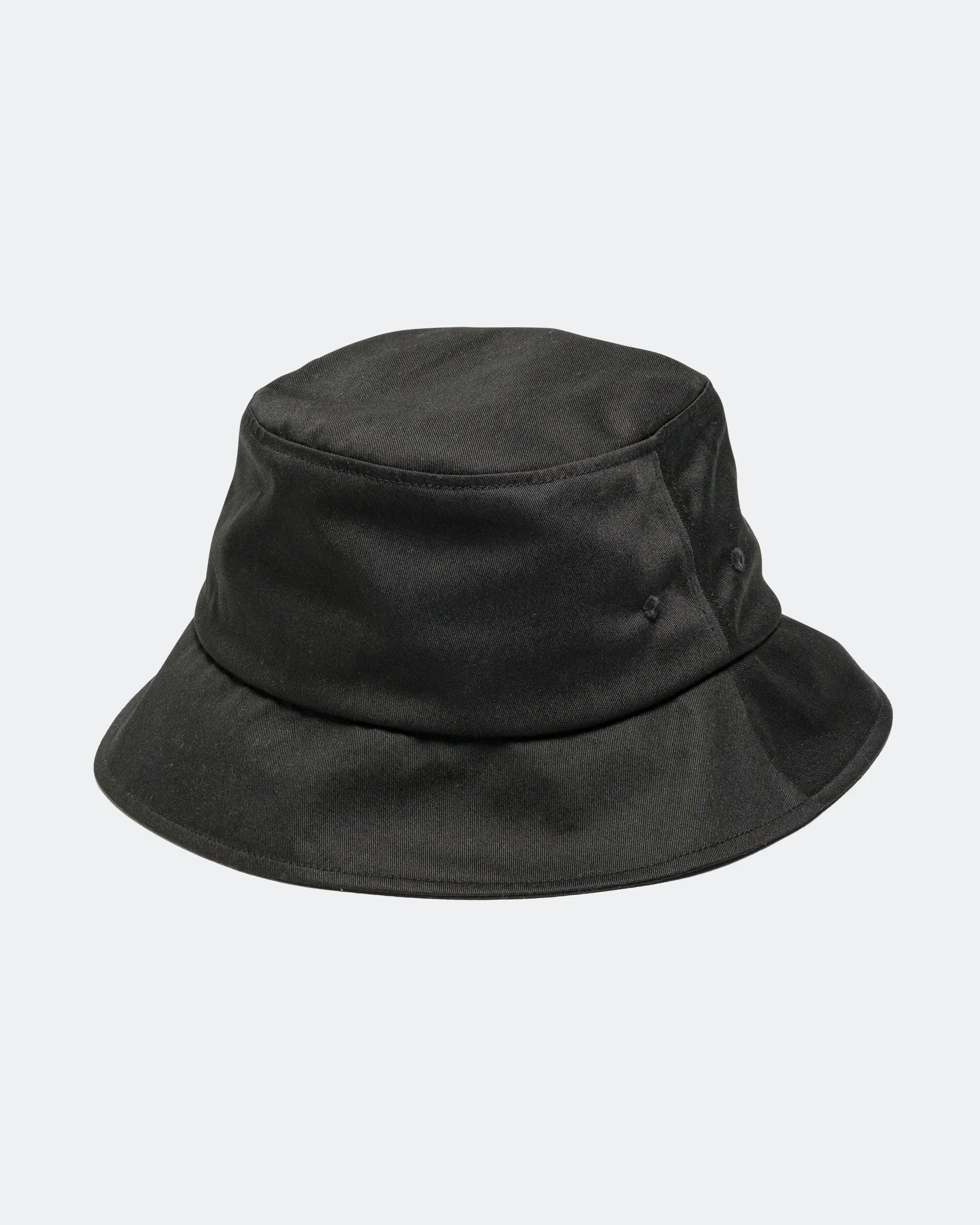 KAPITAL Chino Bucket Hat Short Brim (PECKISH RAINBOWY) - Black