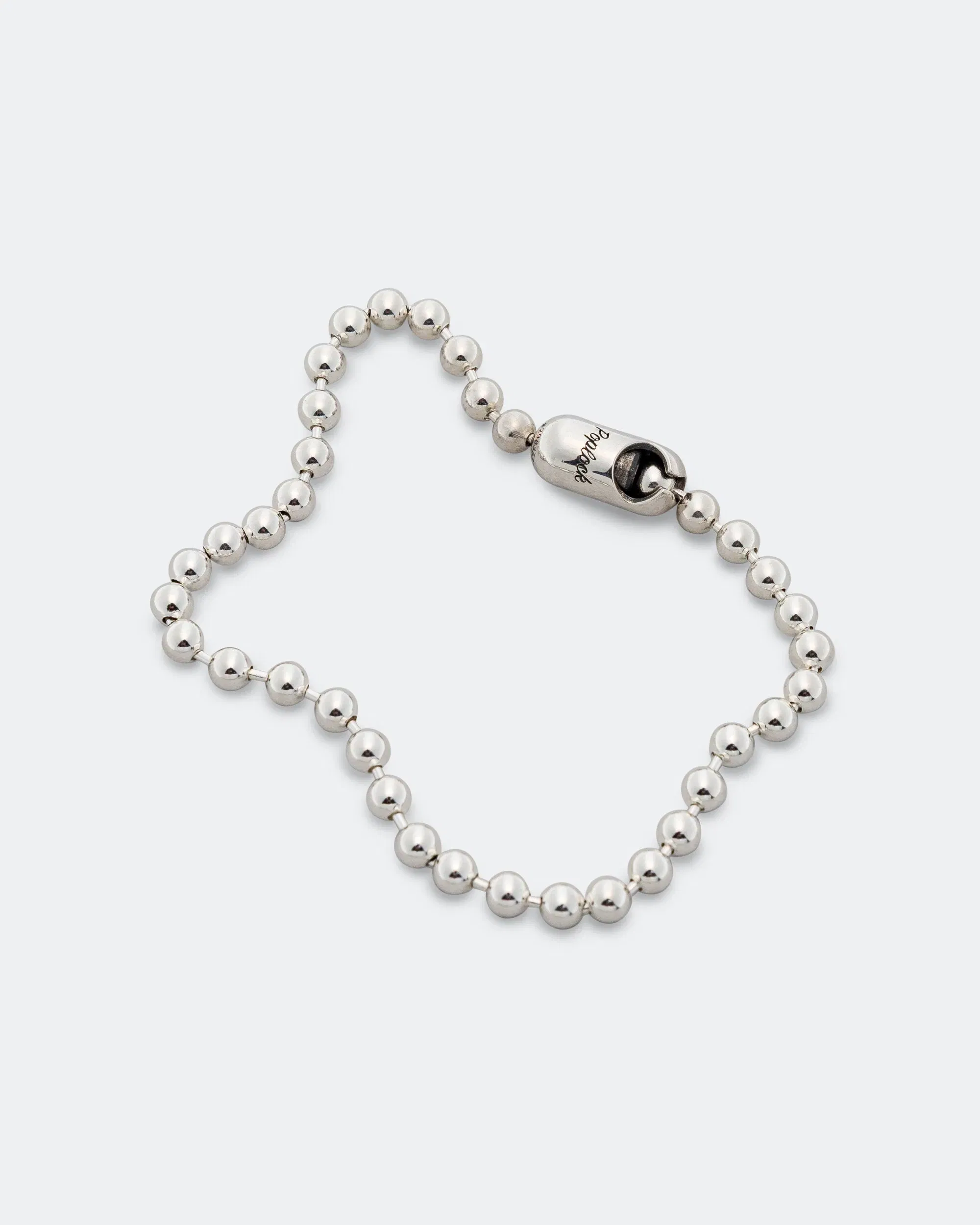 Good Art Hlywd Poplock Ball Chain Bracelet - Logo - 925 Silver