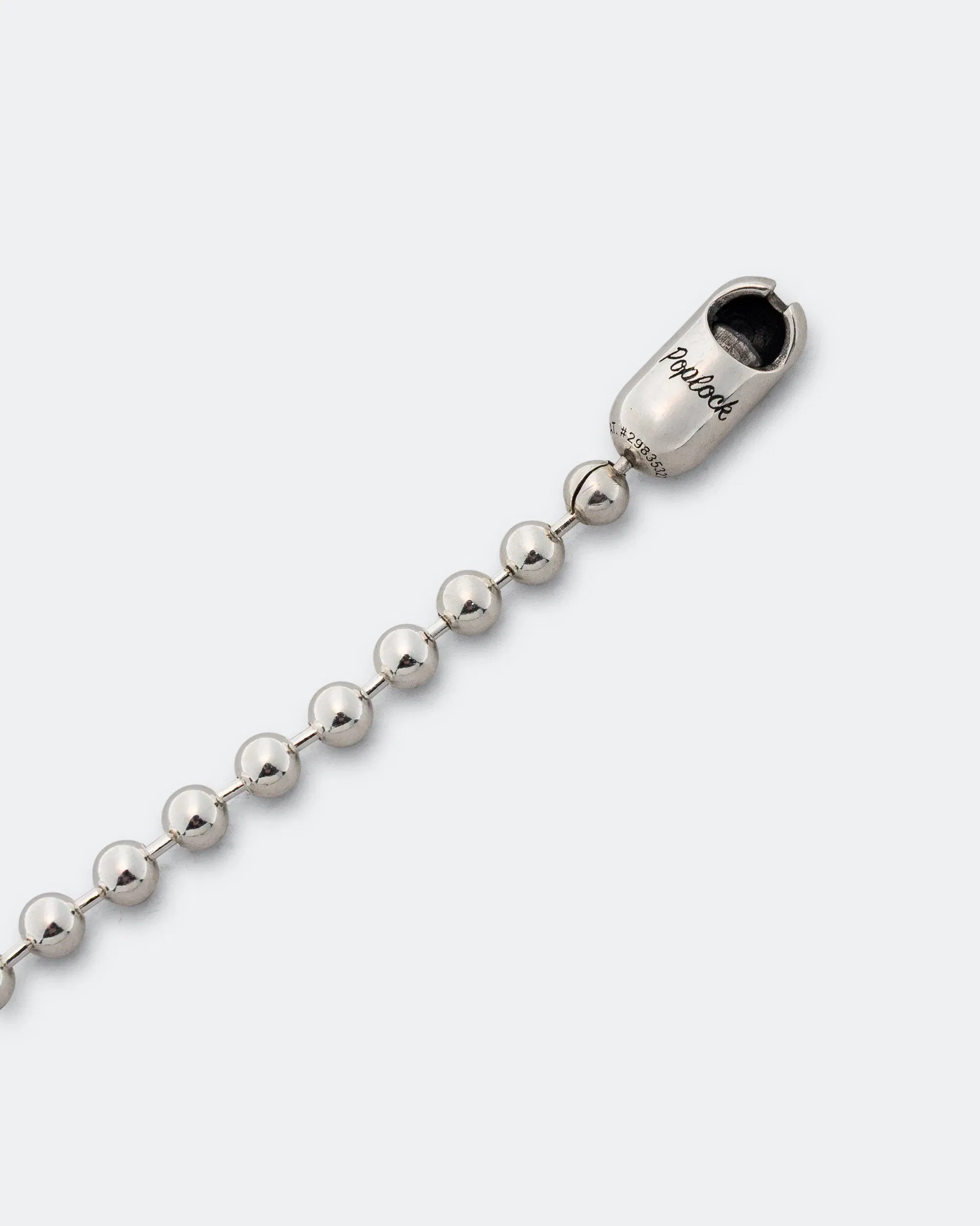 Good Art Hlywd Poplock Ball Chain Bracelet - Logo - 925 Silver