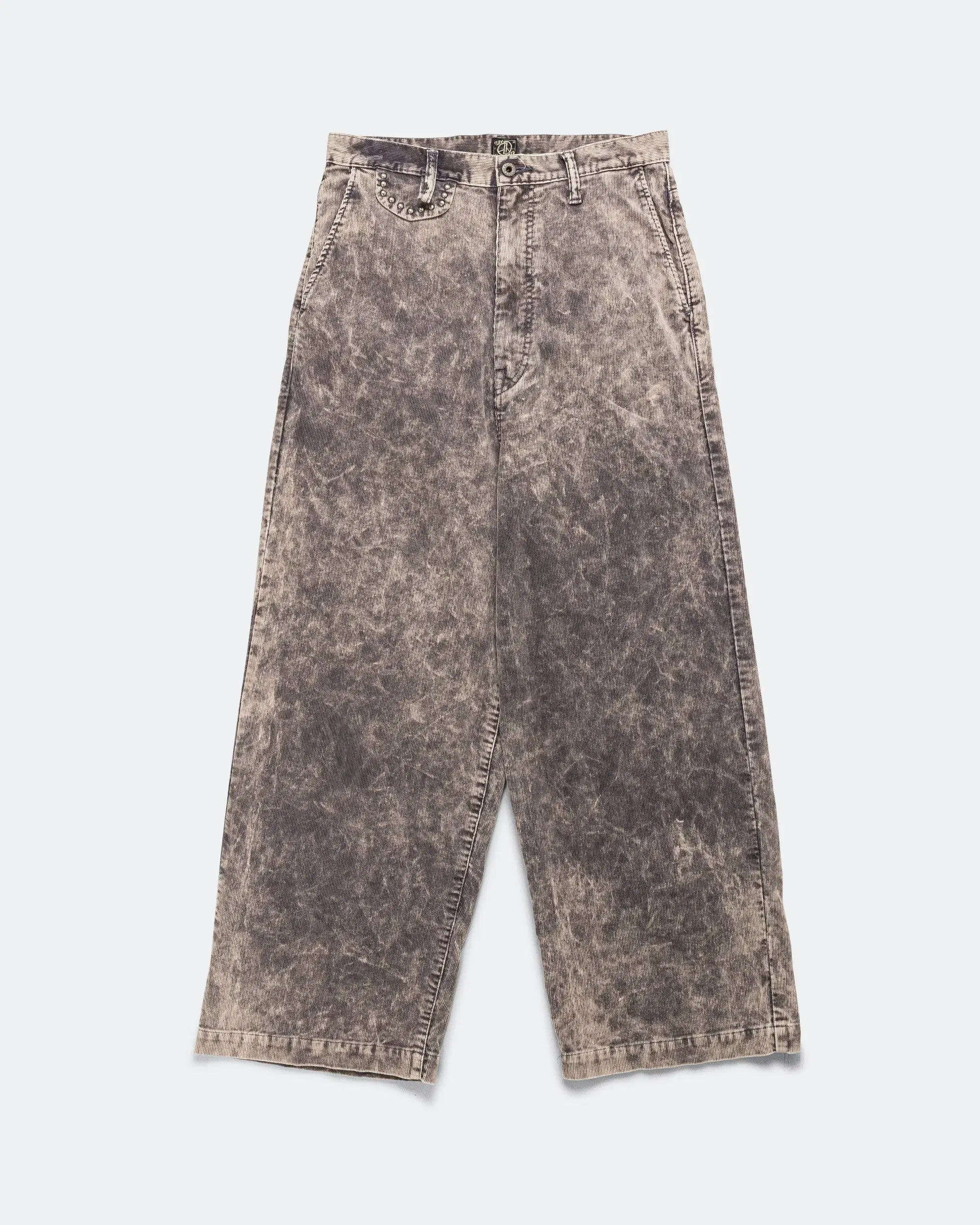 KAPITAL 14W Corduroy BOOGIE-DAY PORT Baggy Pants (Dirty Dyed) - Grey