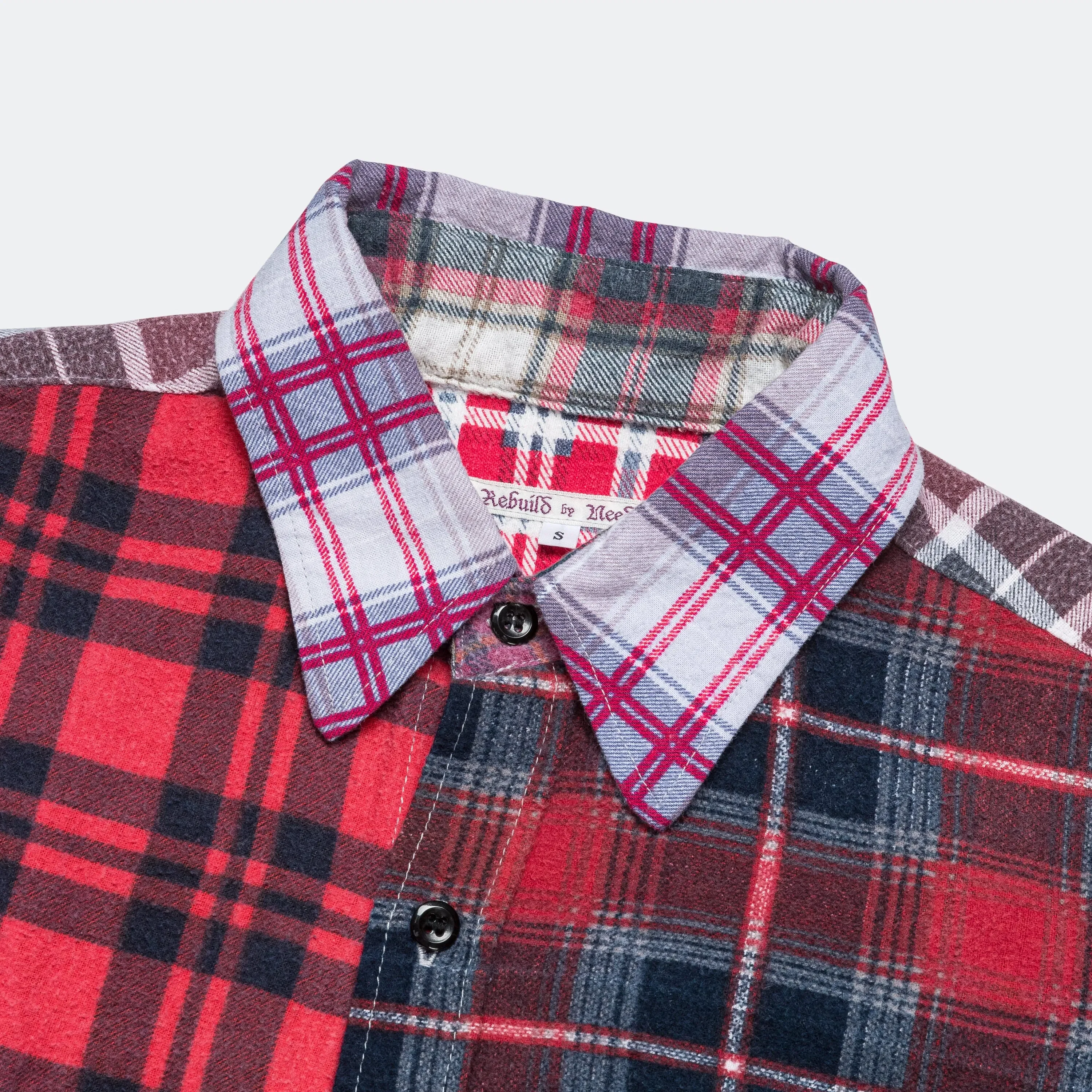Needles Rebuild Flannel Straight Hem Shirt SS25 - Small #3