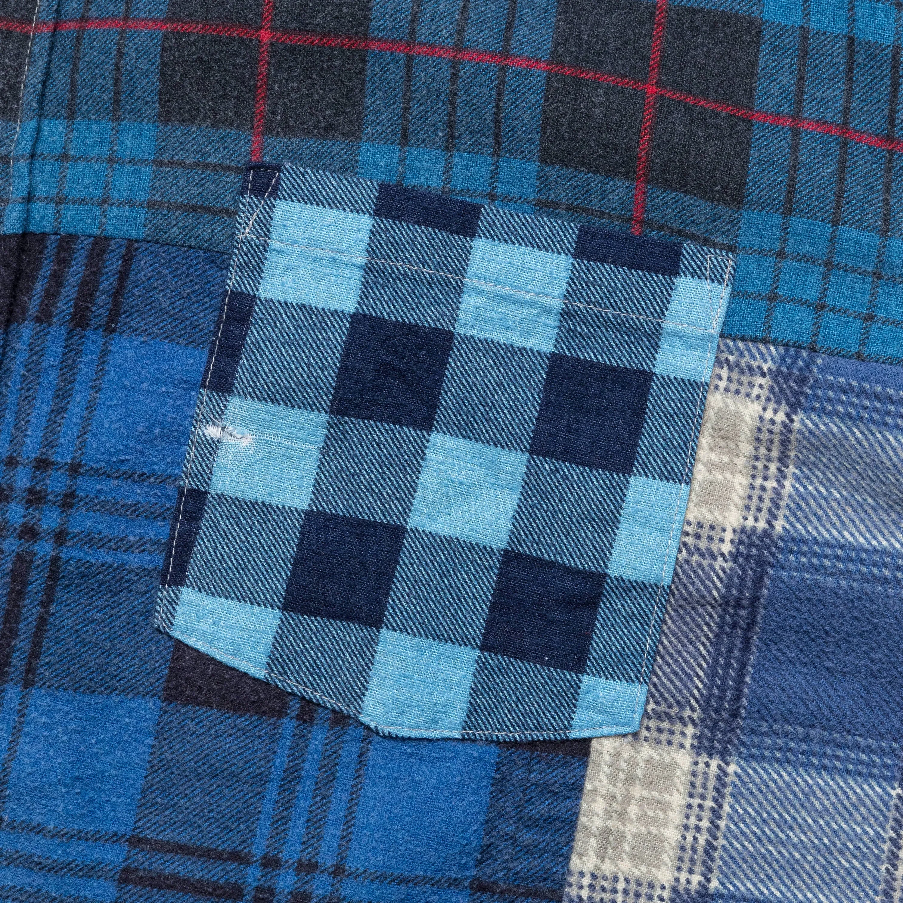 Needles Rebuild Flannel Straight Hem Shirt SS25 - Large #4