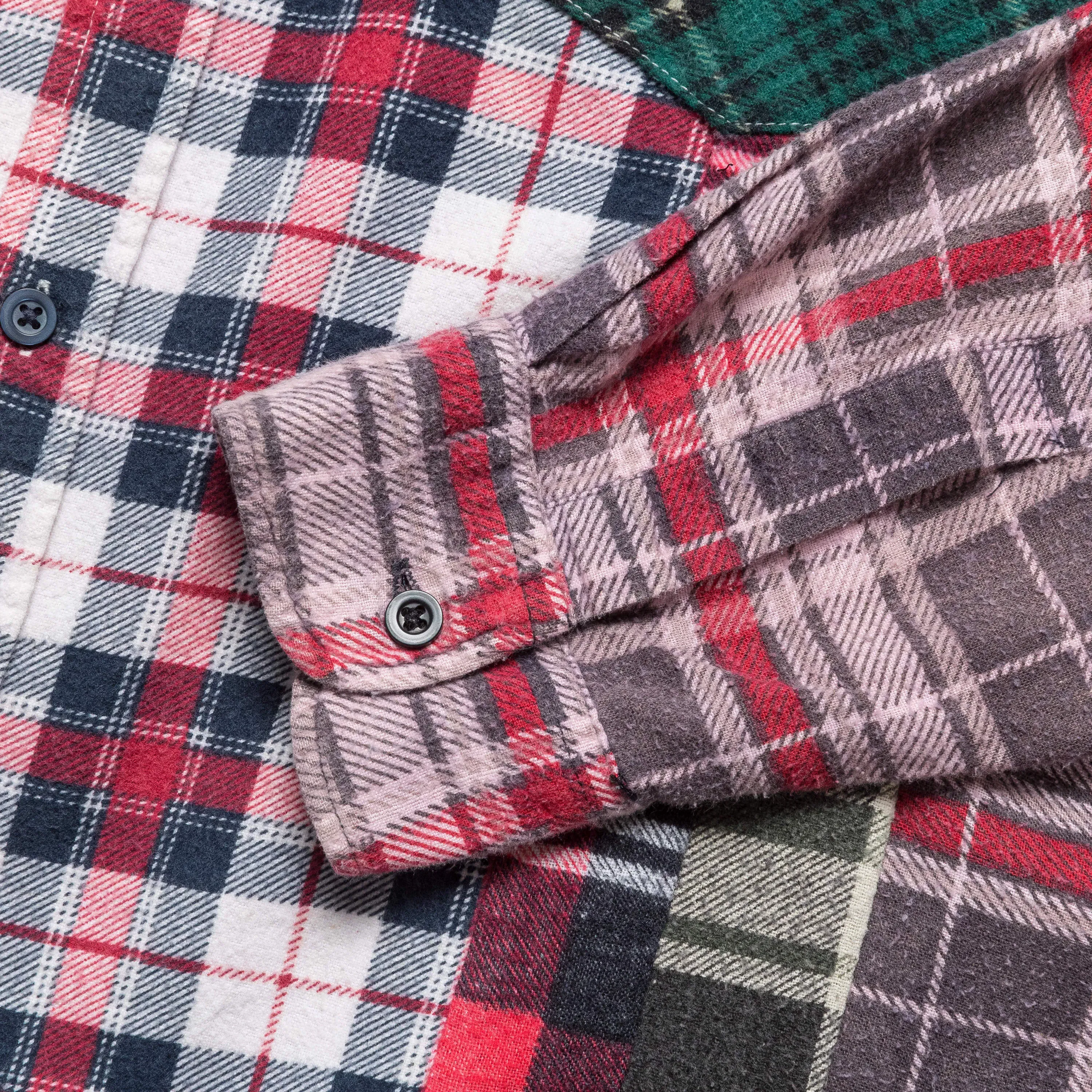 Needles Rebuild Flannel 7 Cuts Shirt SS25 - Medium #2