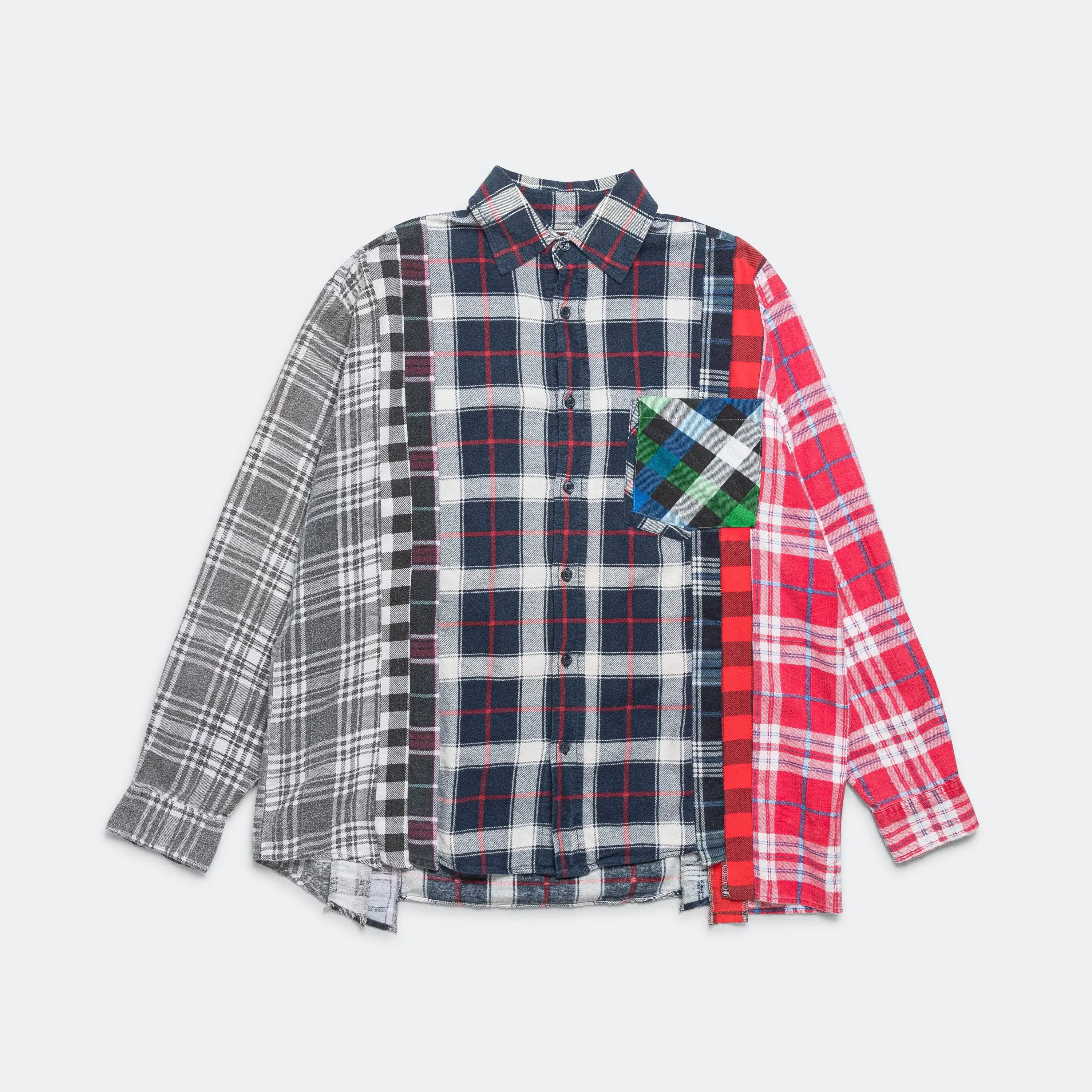 Needles Rebuild Flannel 7 Cuts Shirt SS25 - Large #6