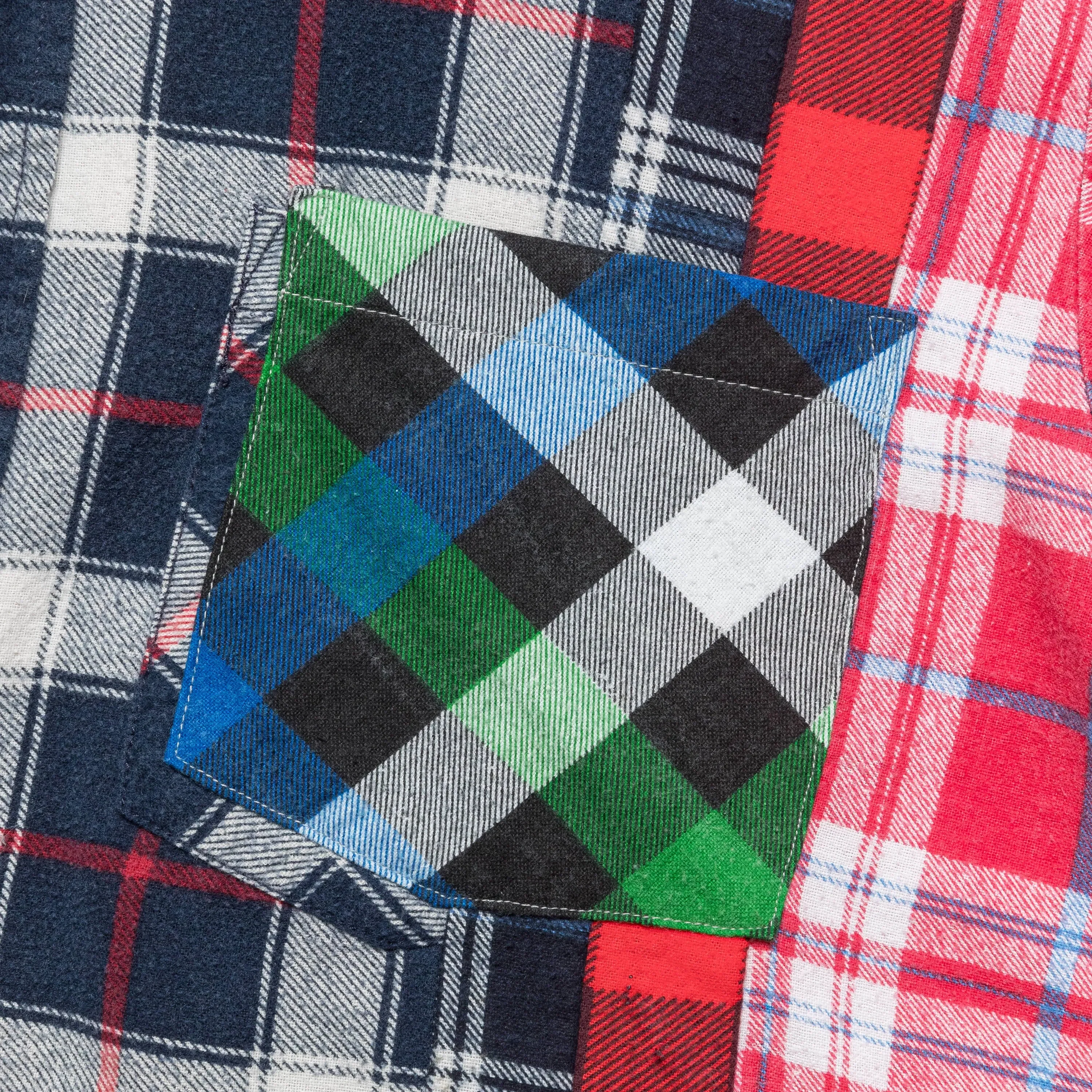 Needles Rebuild Flannel 7 Cuts Shirt SS25 - Large #6