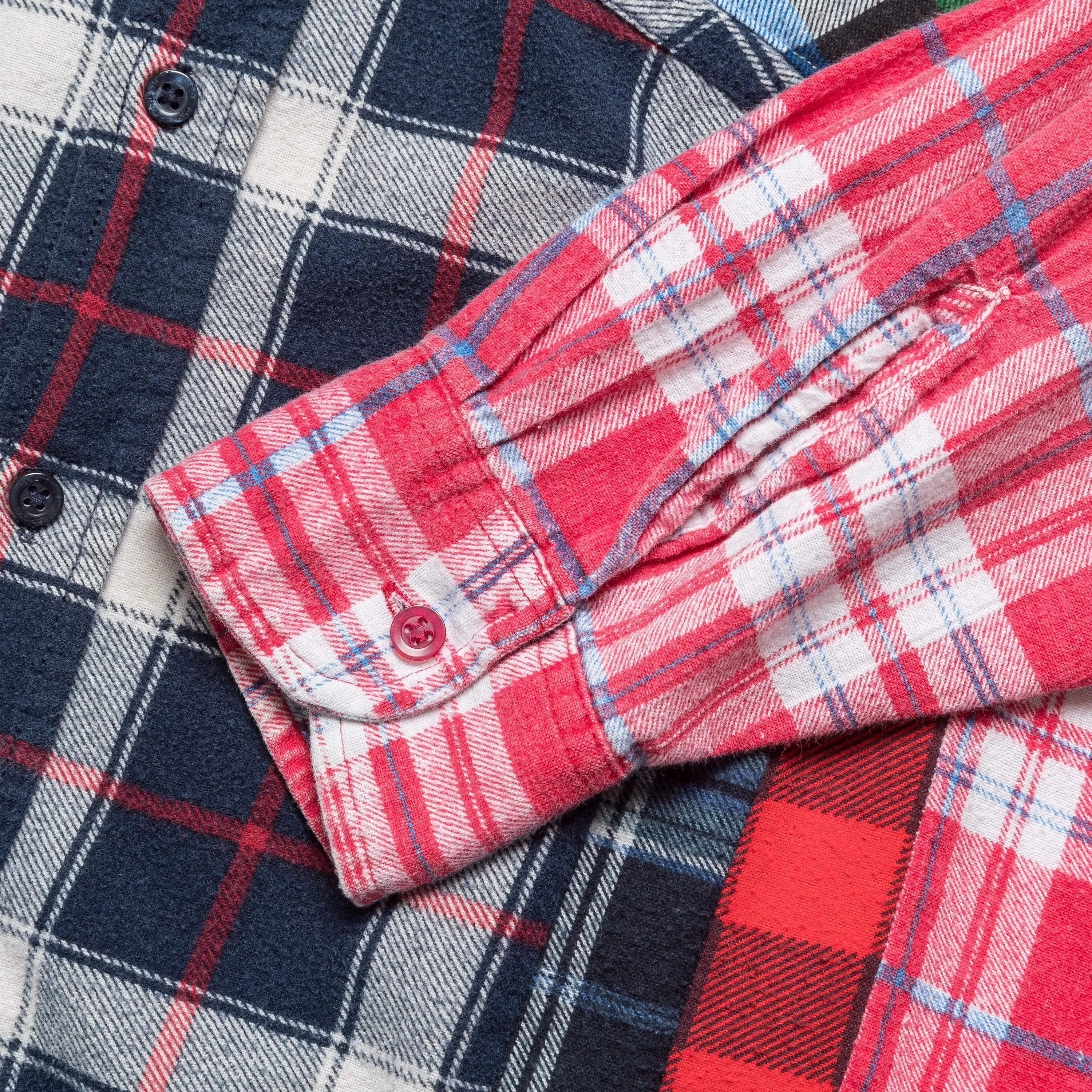 Needles Rebuild Flannel 7 Cuts Shirt SS25 - Large #6