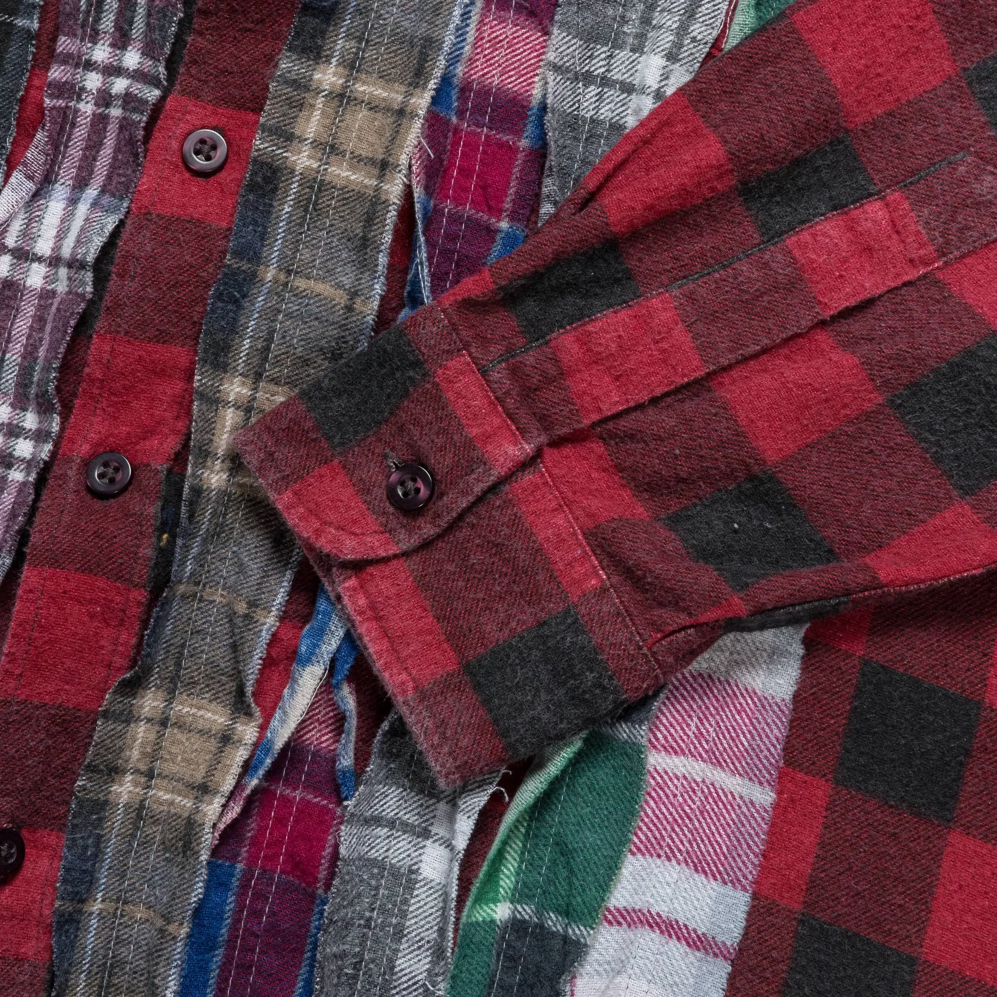 Needles FW24 Rebuild Flannel Ribbon Shirt - Small #2