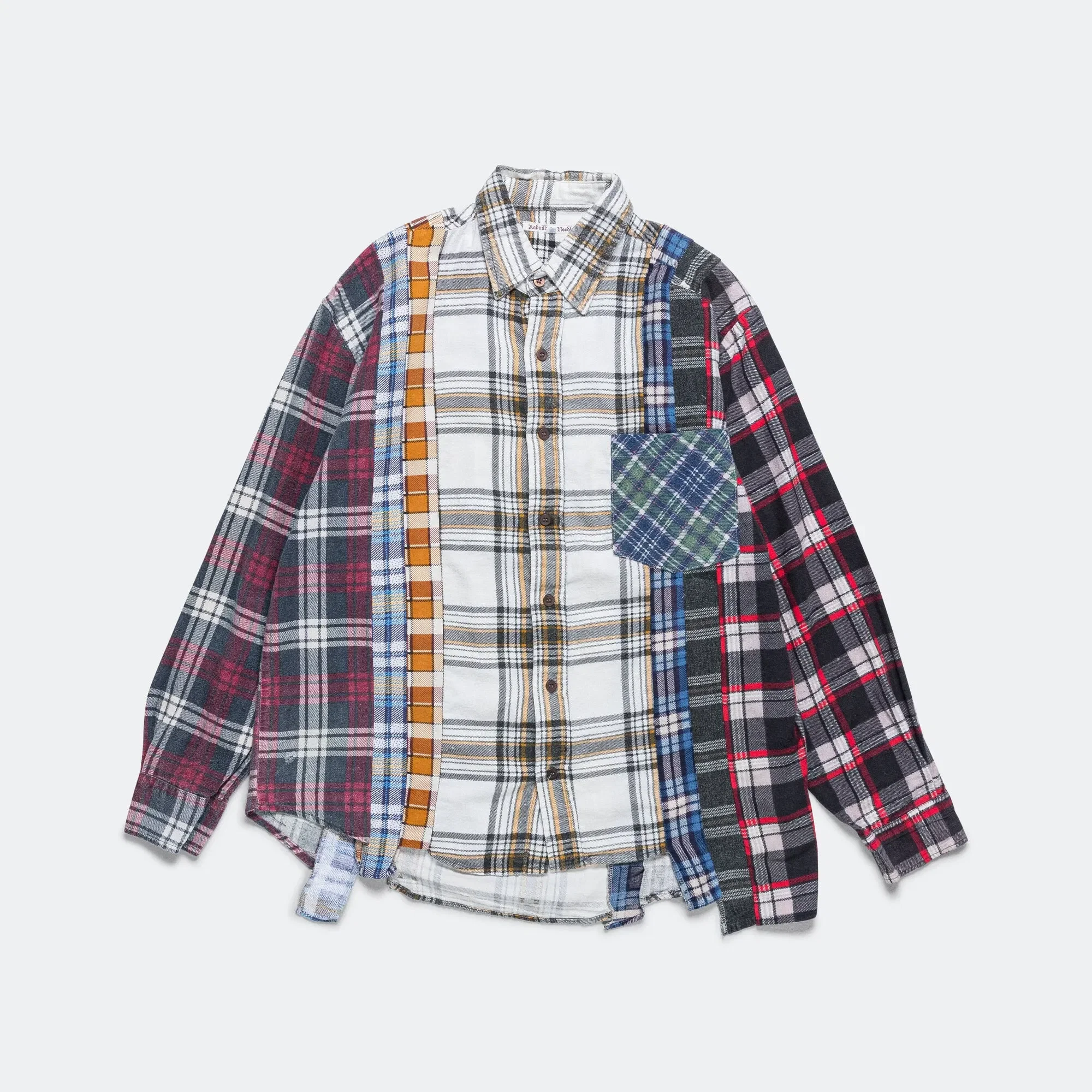 Needles FW24 Rebuild Flannel 7 Cuts Shirt - X-Small #1