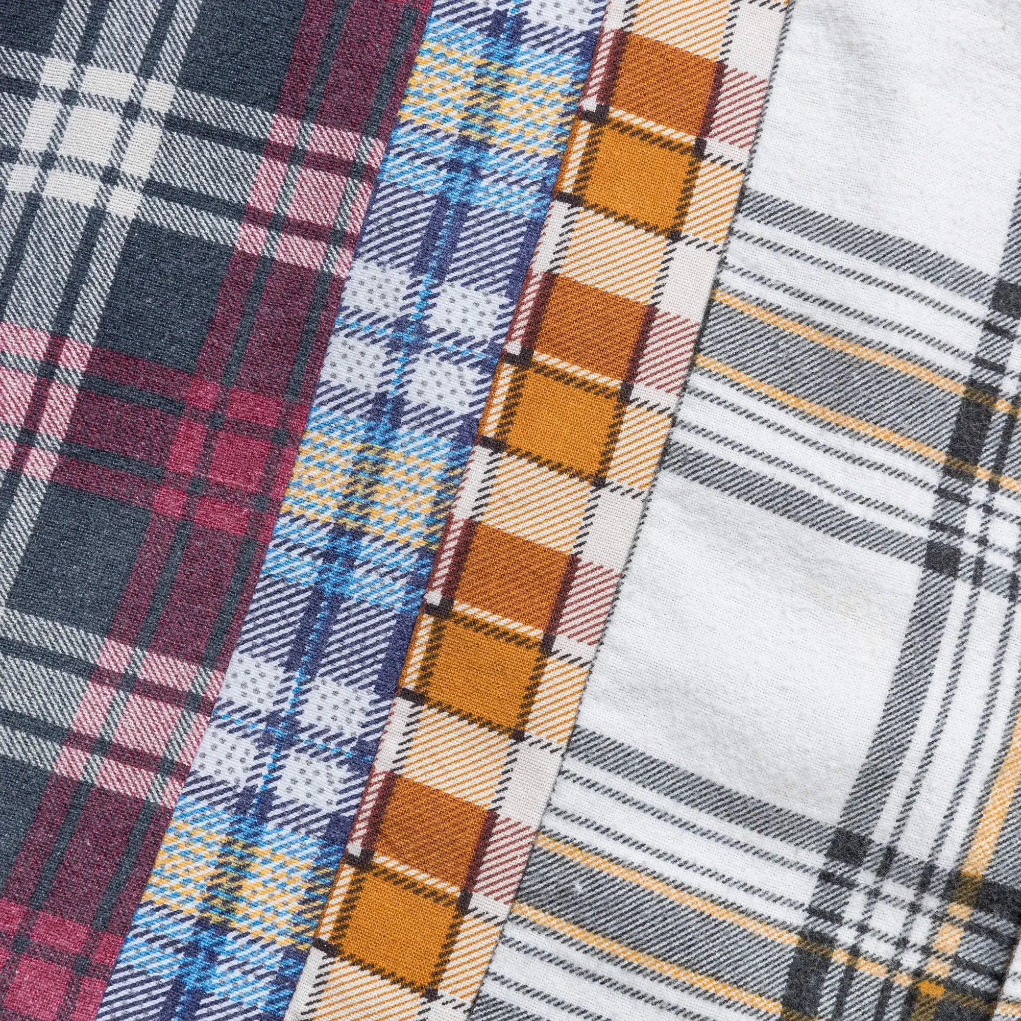 Needles FW24 Rebuild Flannel 7 Cuts Shirt - X-Small #1