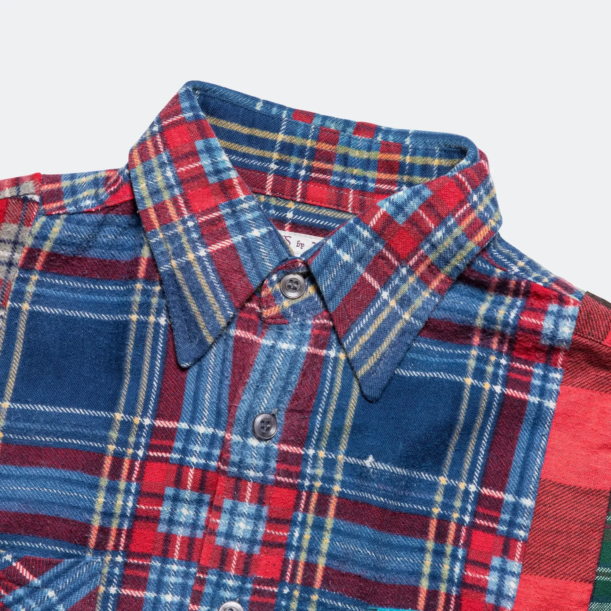 Needles FW24 Rebuild Flannel 7 Cuts Shirt - Medium #7