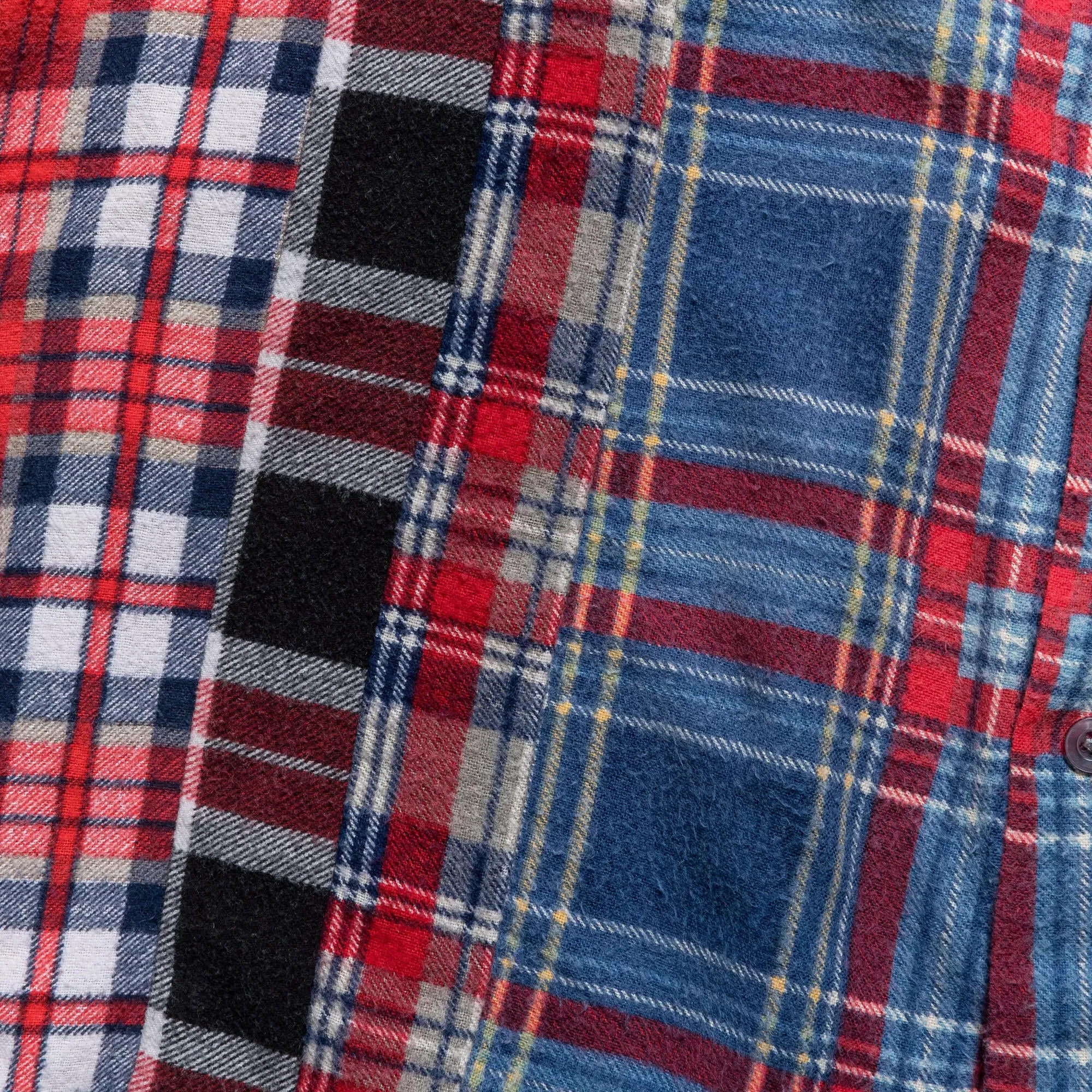 Needles FW24 Rebuild Flannel 7 Cuts Shirt - Medium #7