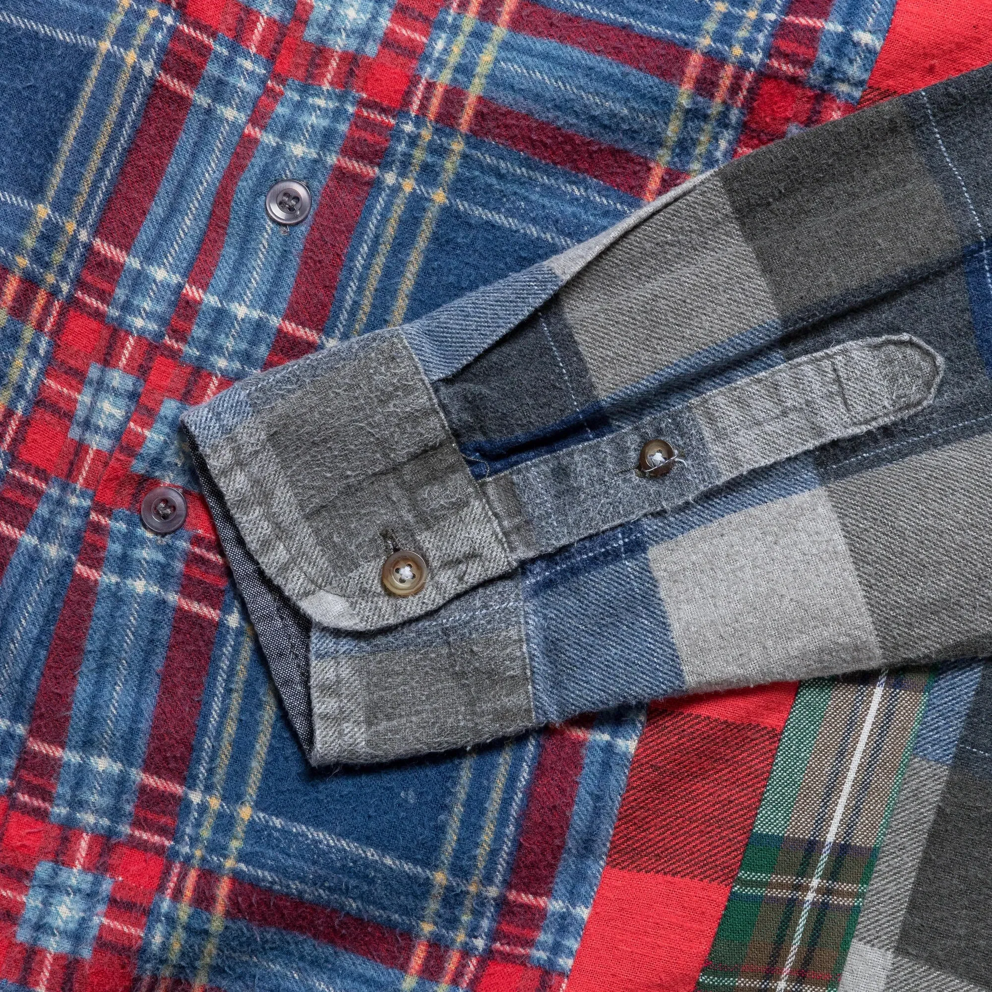 Needles FW24 Rebuild Flannel 7 Cuts Shirt - Medium #7