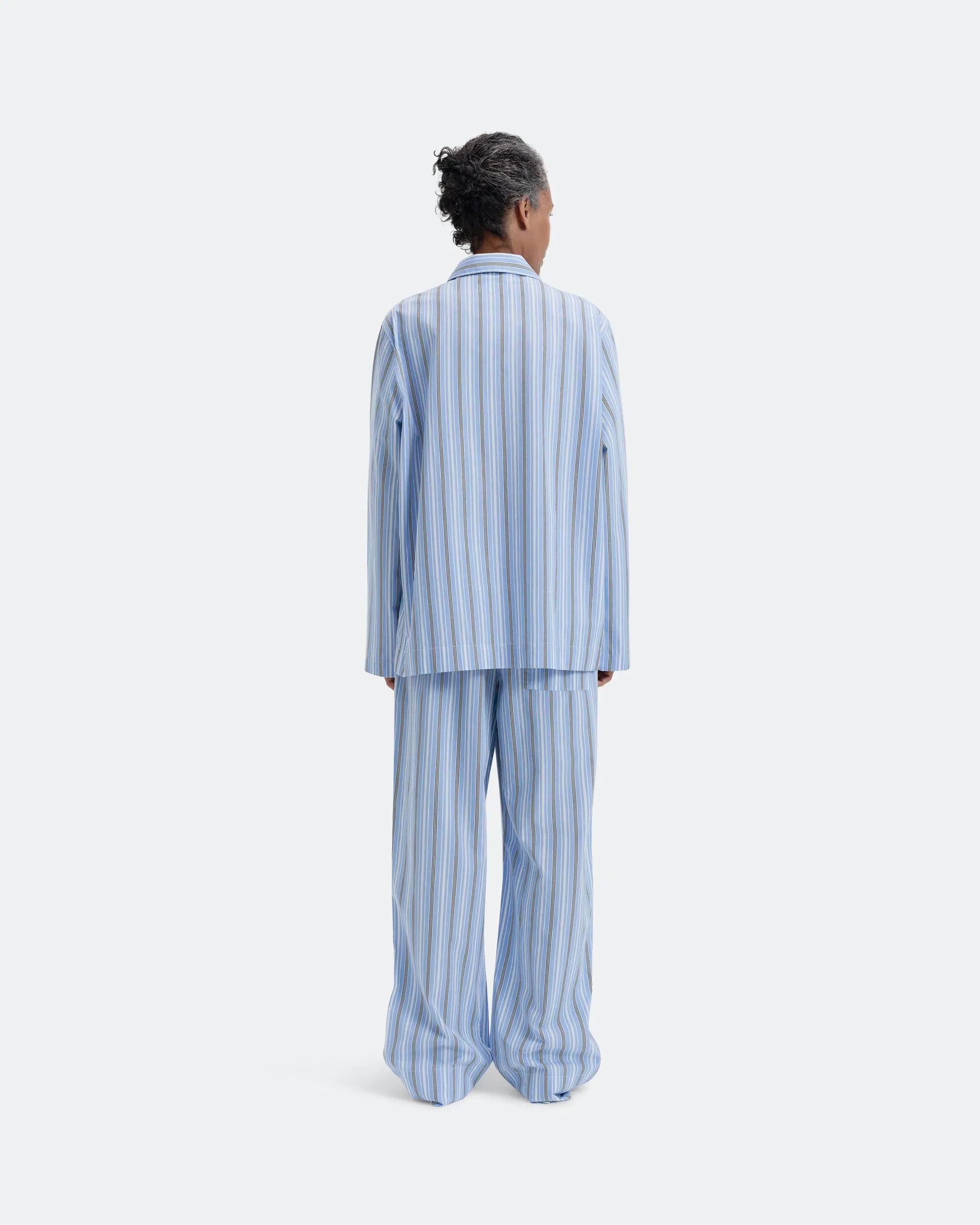 TEKLA Pyjama Shirt - Stave Stripes