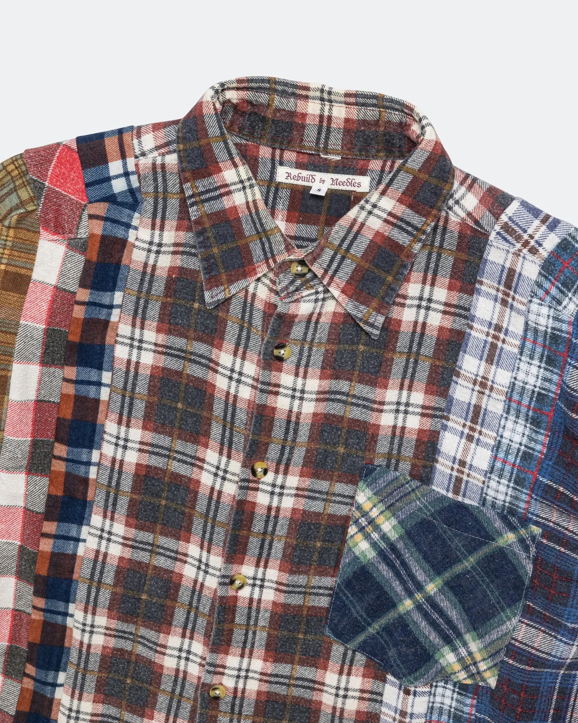 Needles Rebuild Flannel 7 Cuts Shirt SS26 - Small #1