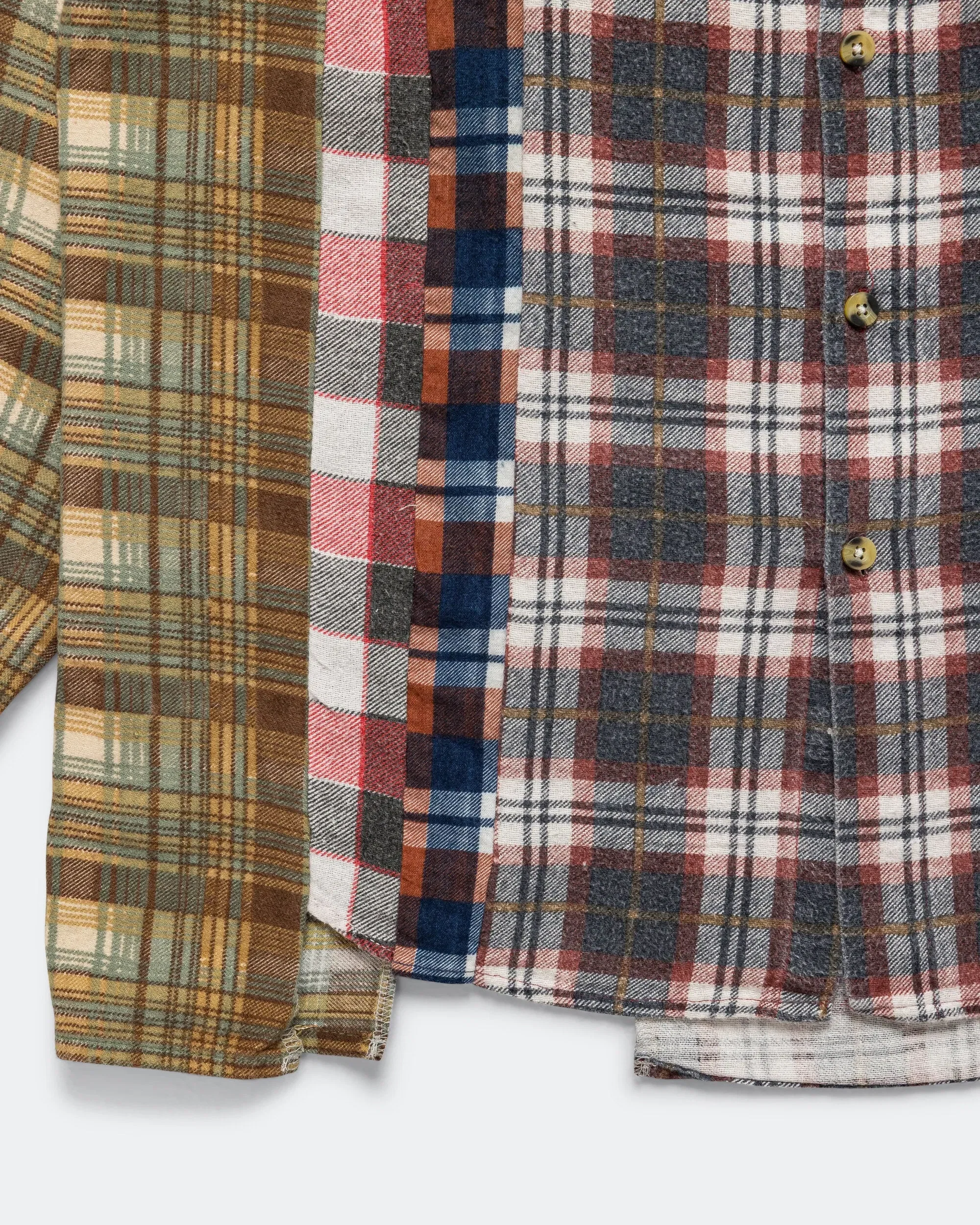 Needles Rebuild Flannel 7 Cuts Shirt SS26 - Small #1