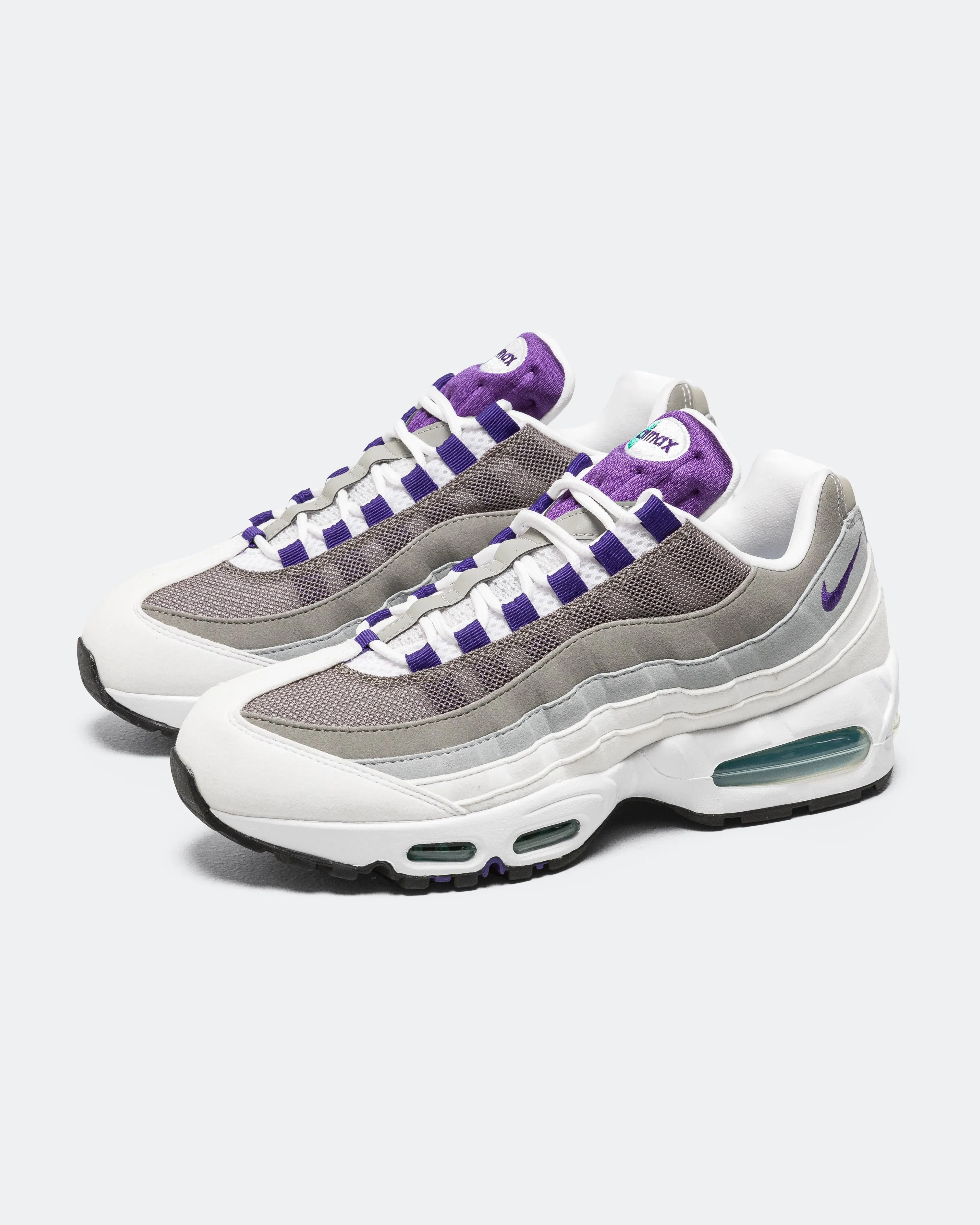 Nike Womens Air Max 95 OG - White/Court Purple-Emerald Green